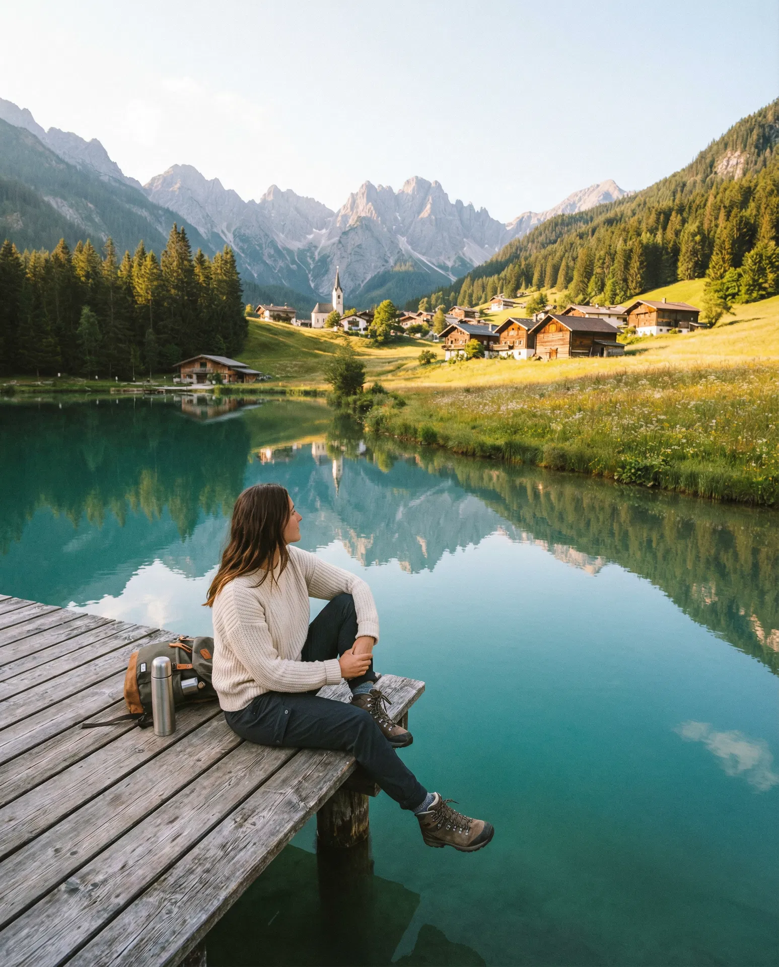 Yana Krajete in den österreichischen Alpen