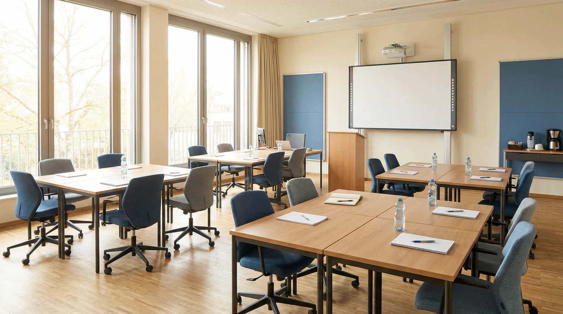 Klassenraum der Wirtschaftsschule Kahle