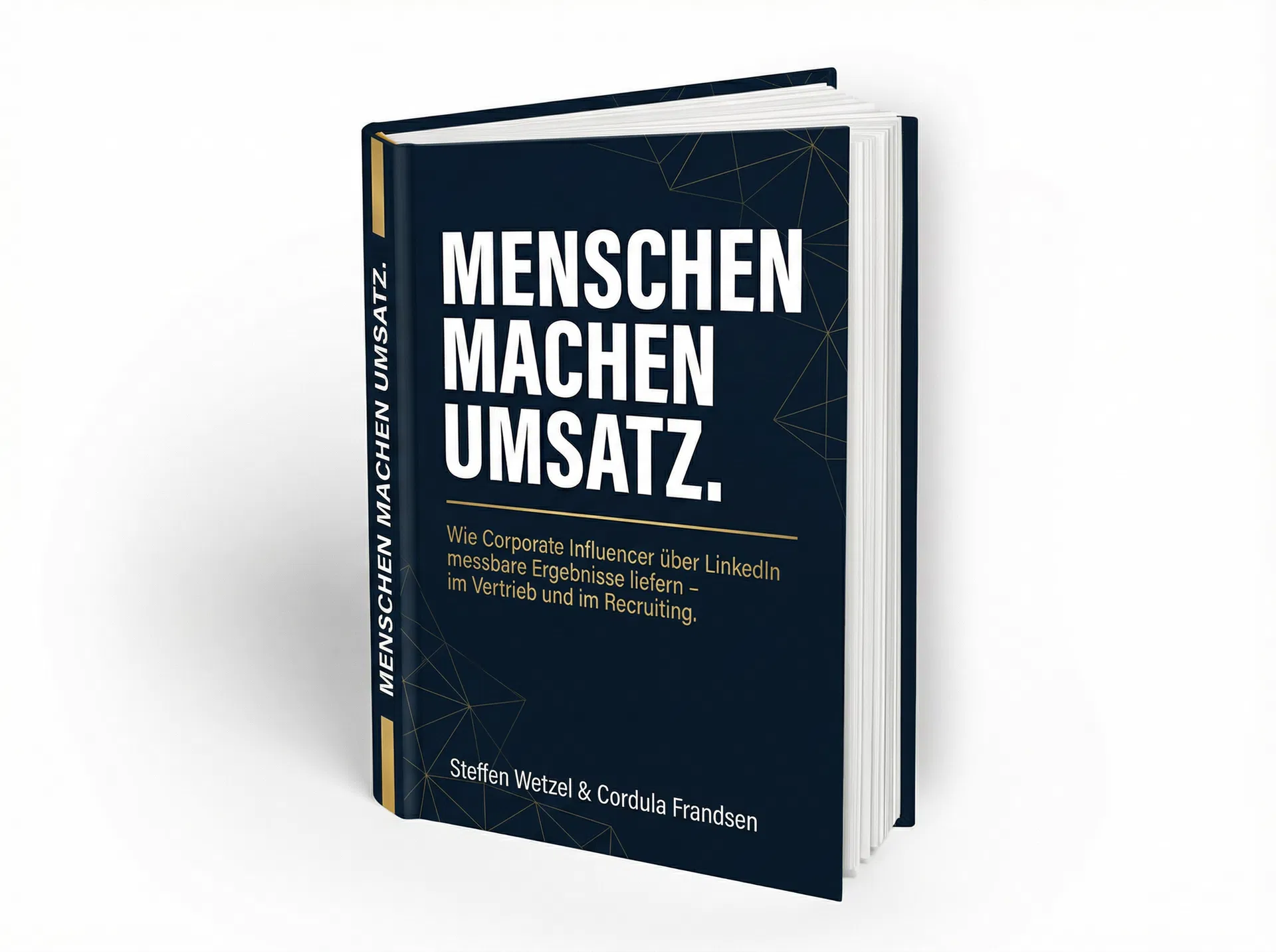 Menschen machen Umsatz – Buchcover 3D Mockup