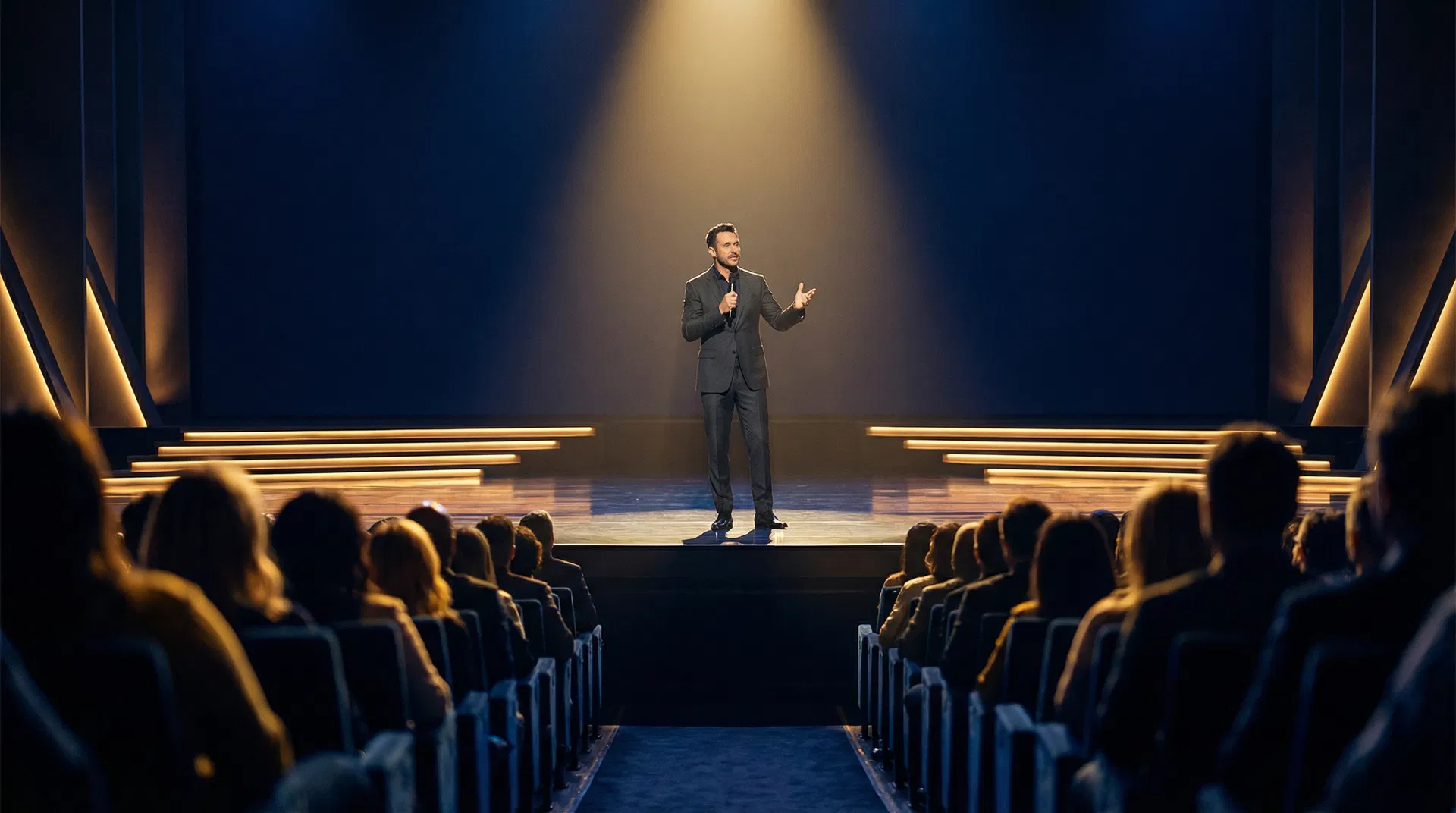 Speaker auf der Bühne