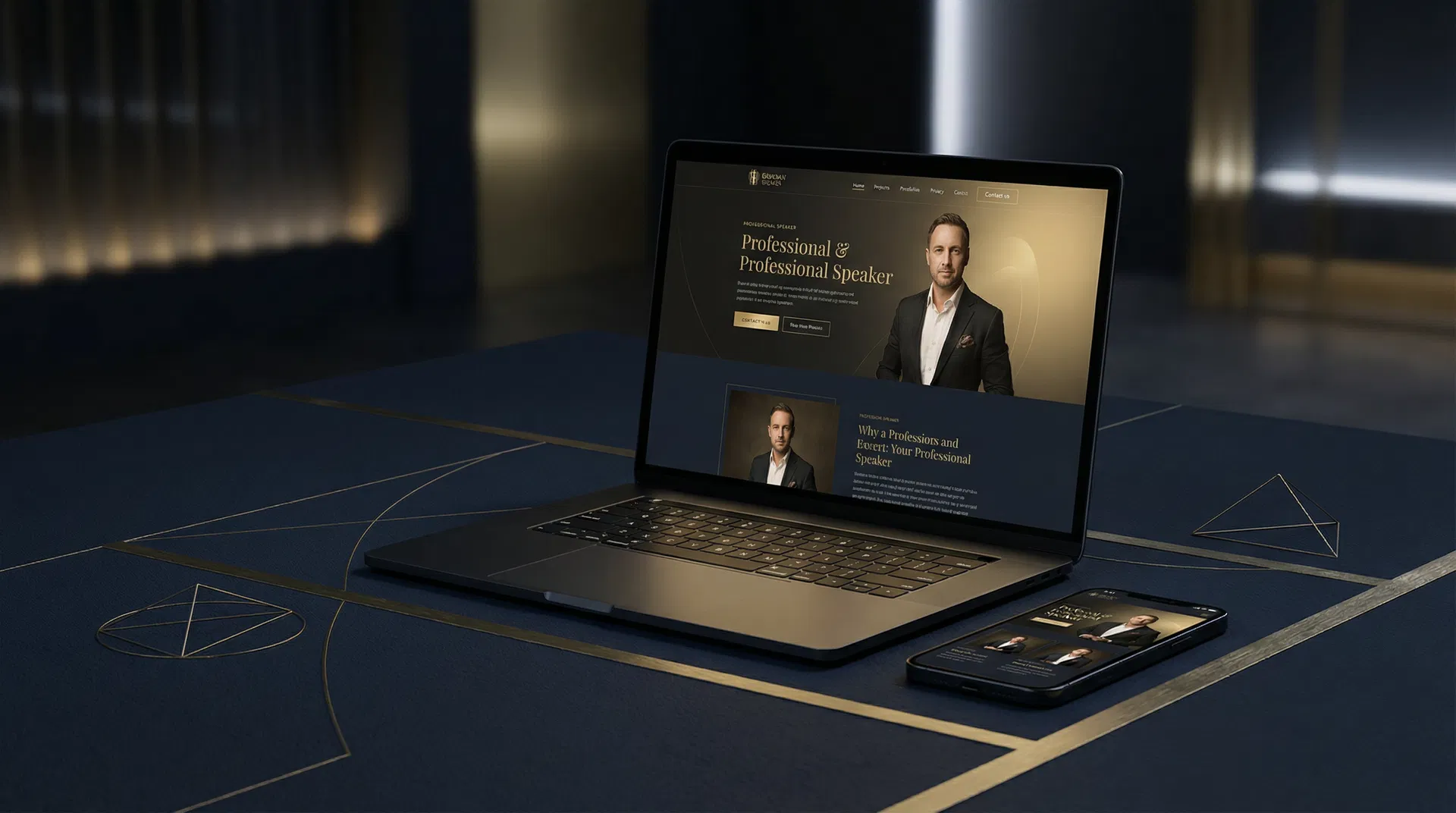 Speaker Website Mockup