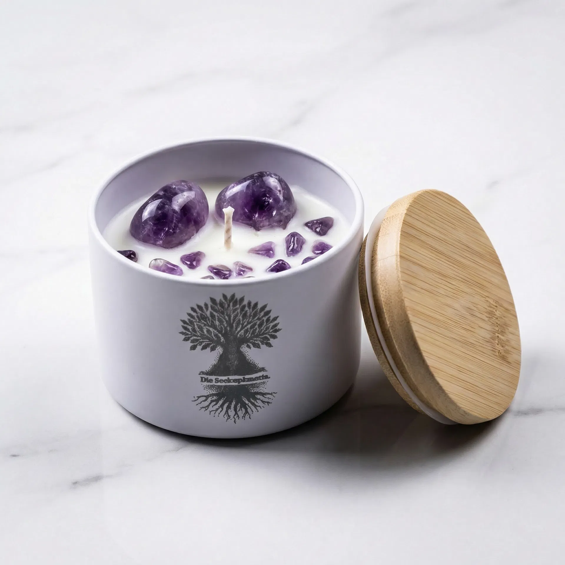 Meditationskerze – Amethyst