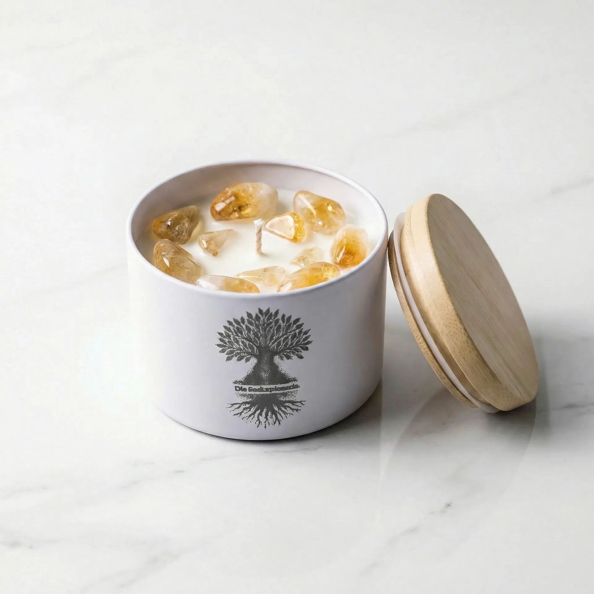 Meditationskerze – Citrin