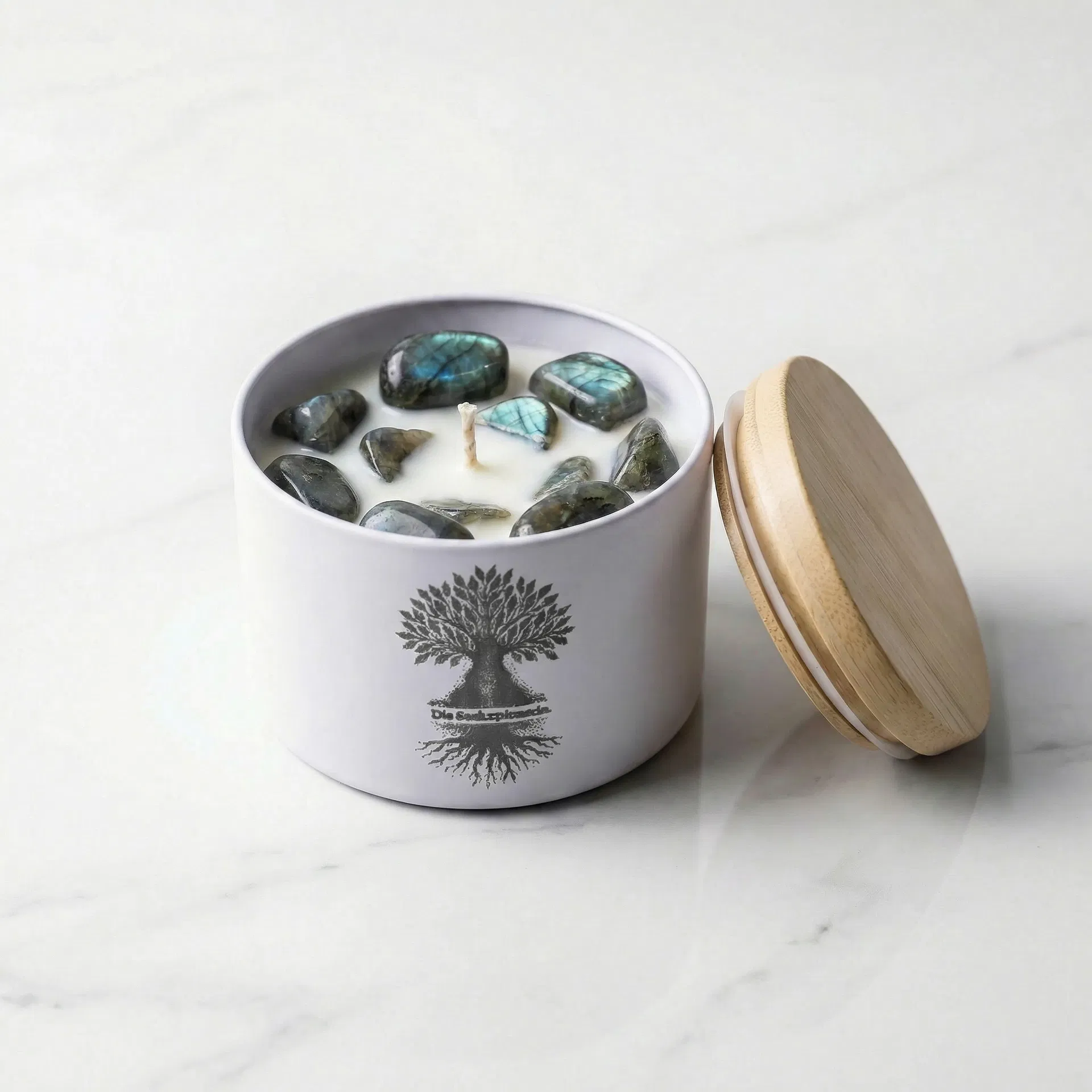 Meditationskerze – Labradorit