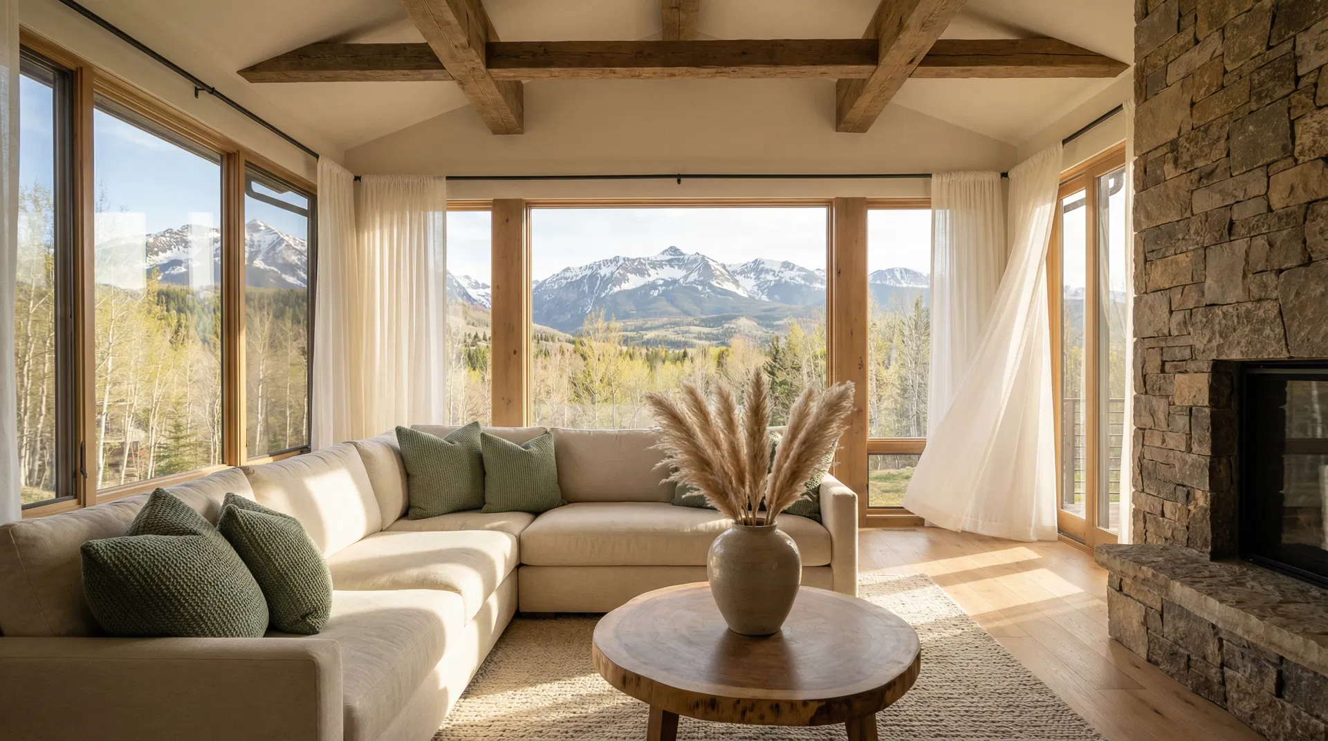 Colorado mountain home living room
