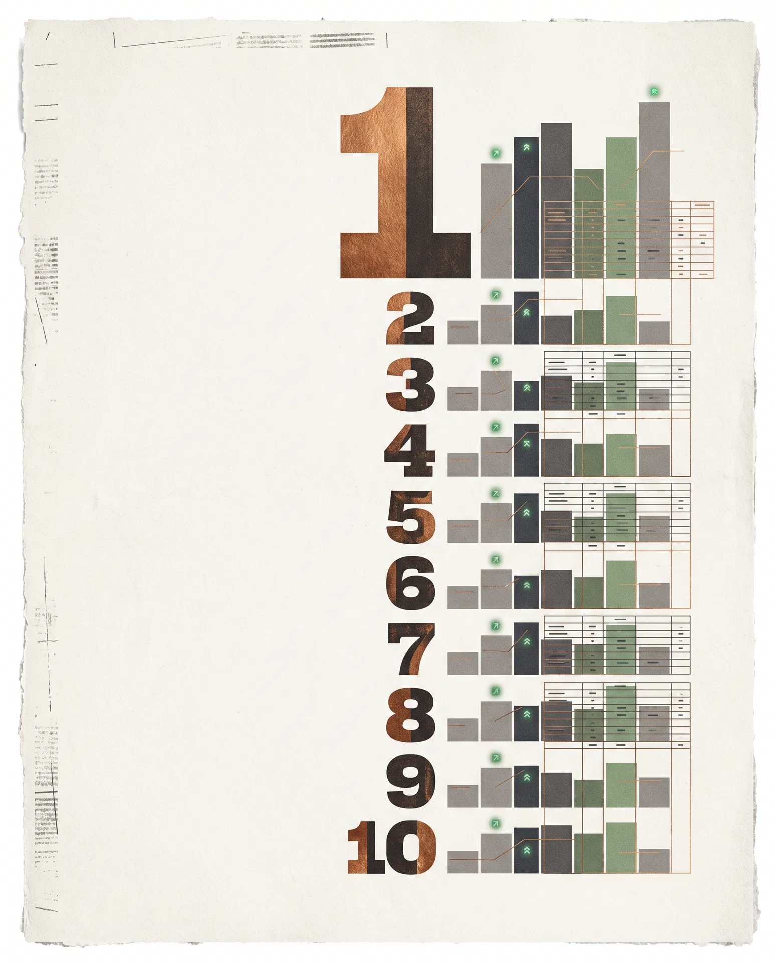 Poster editorial do top 10 do ranking IEB-50
