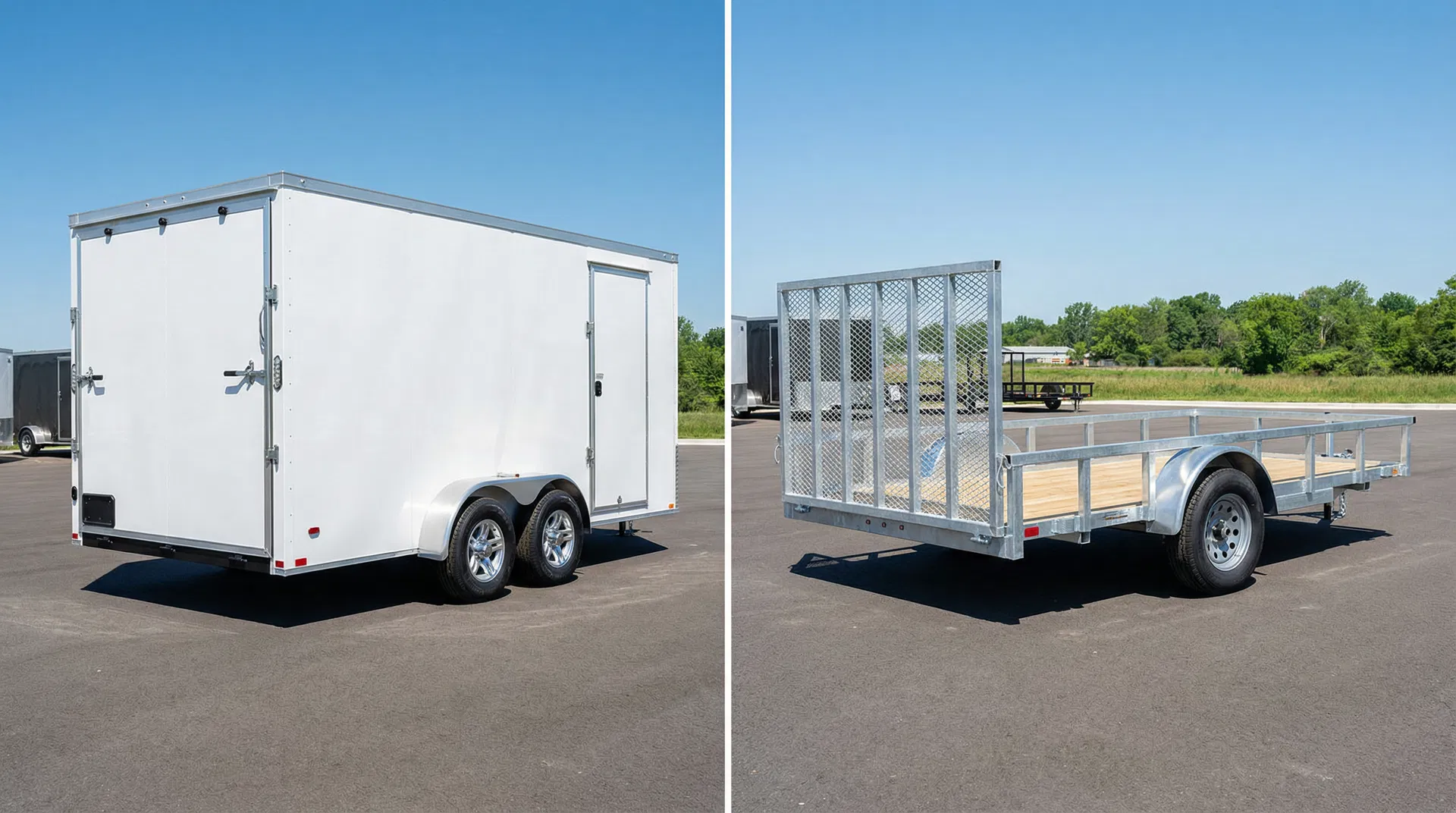 Enclosed Trailer Vs Open Trailer