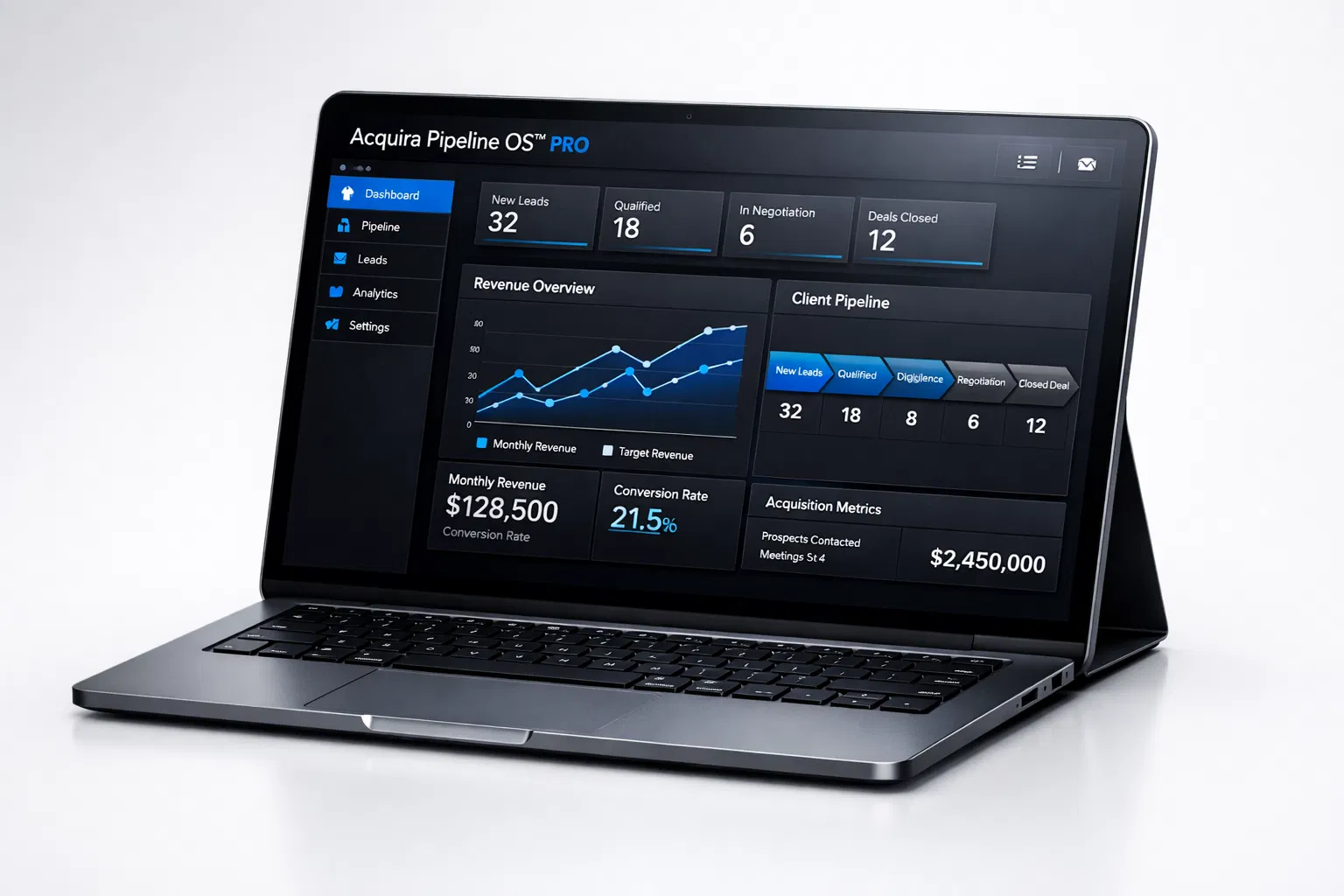 Acquira Pipeline OS™ PRO Dashboard