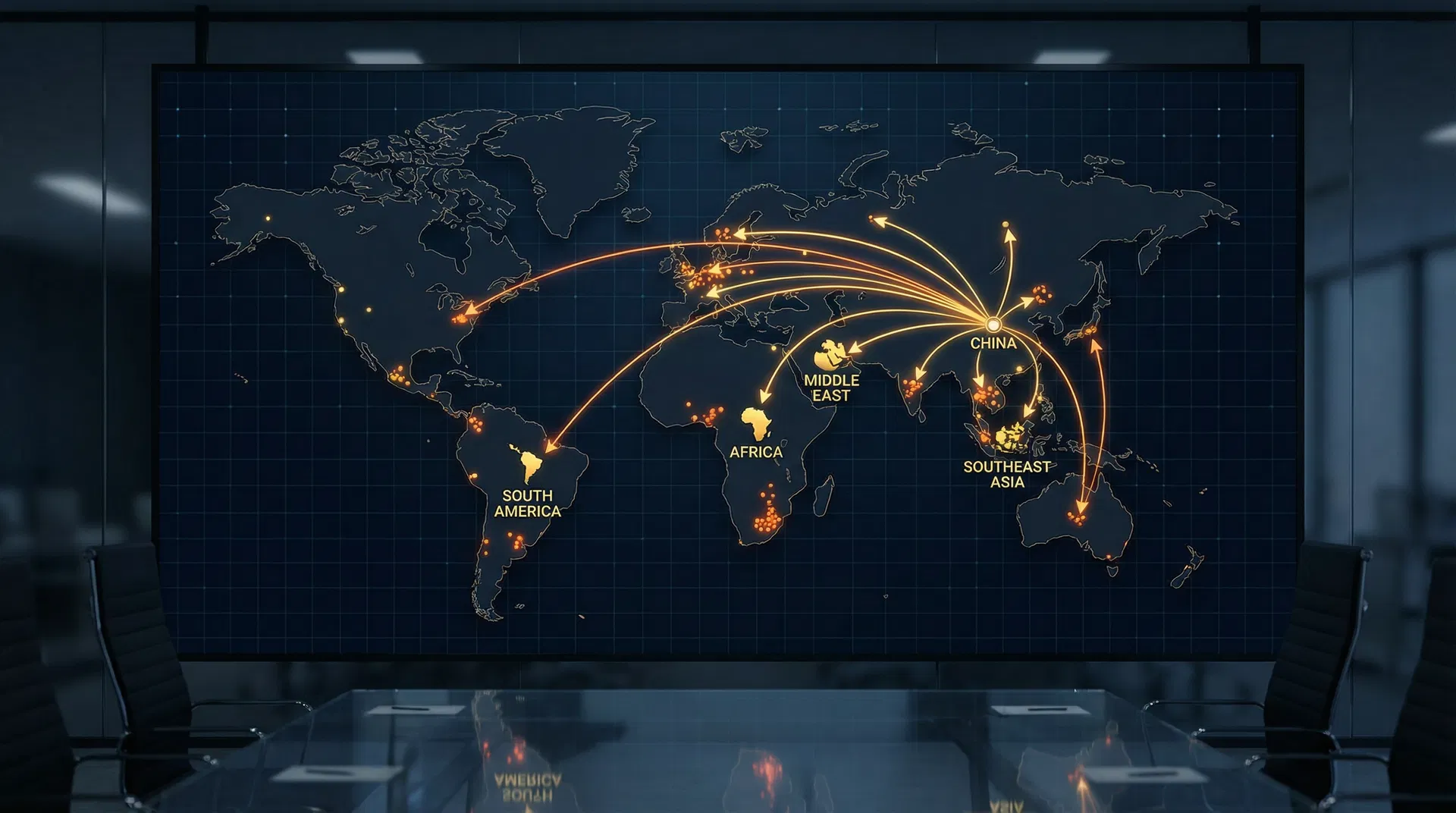PFZD Global Export Map - Truck Brake Shoes exported to 20+ countries