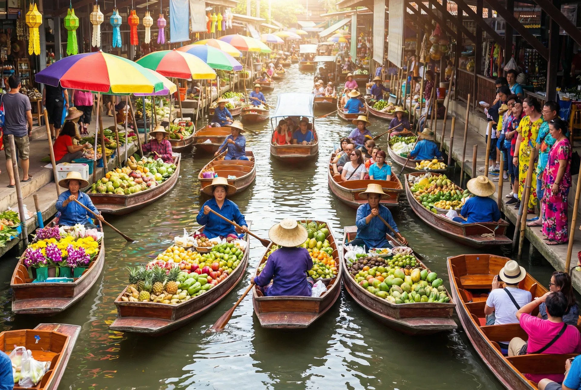 Marché Flottant Bangkok