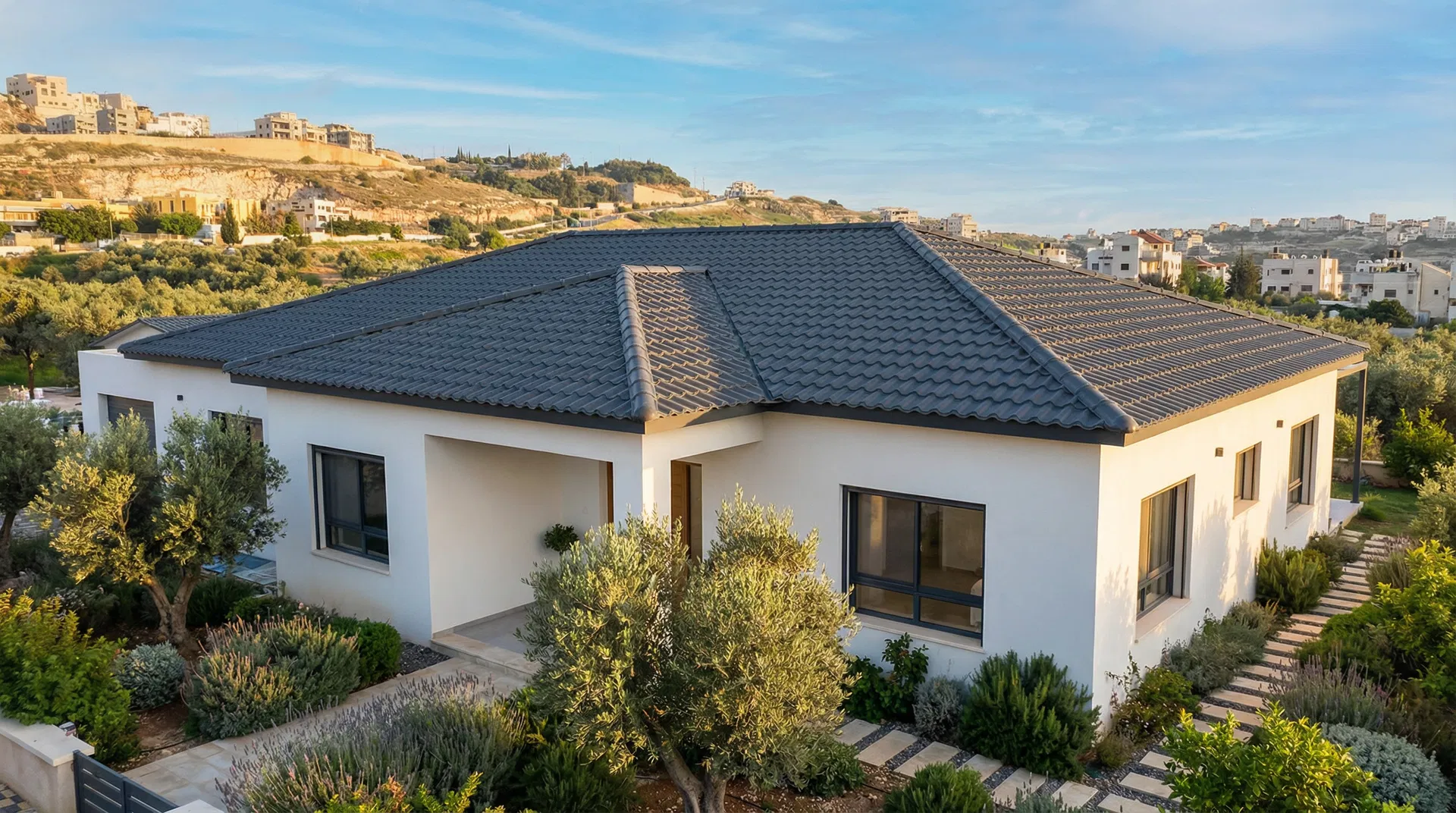Villa with Roman Tile Panel