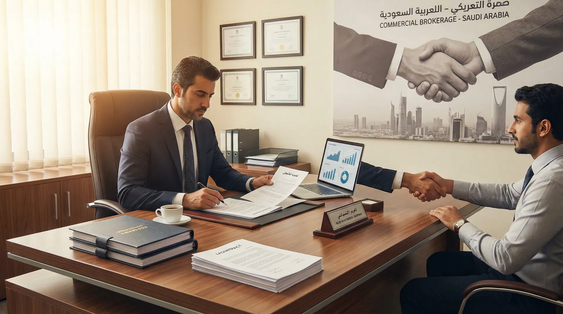 عقد السمسرة في النظام السعودي: معايير التمييز بين الاختصاص التجاري والعام