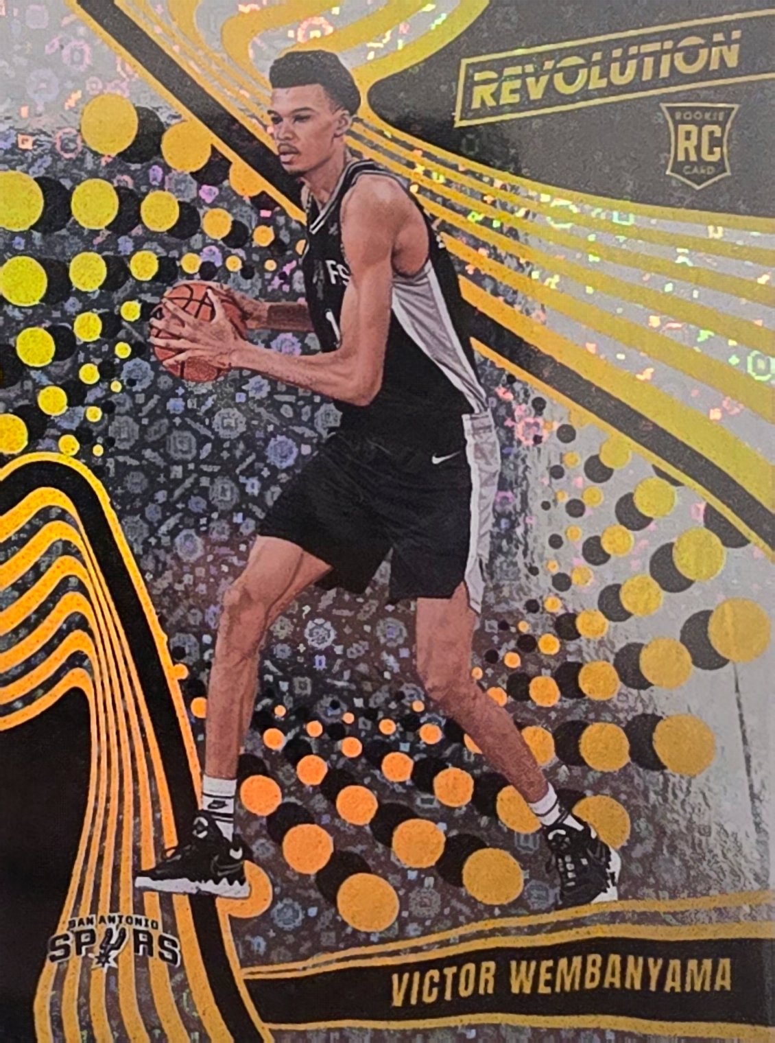 Victor Wembanyama 2023-24 Panini Revolution Basketball Blizzard Rookie Blizzard - Trading Card Image