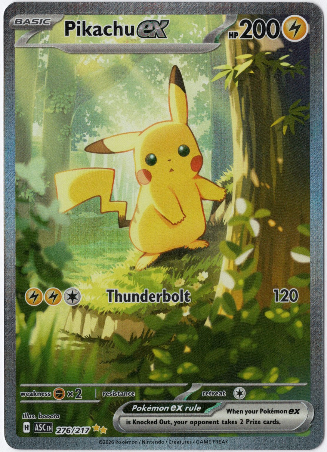 Pikachu ex Special Illustration Rare - Trading Card Image