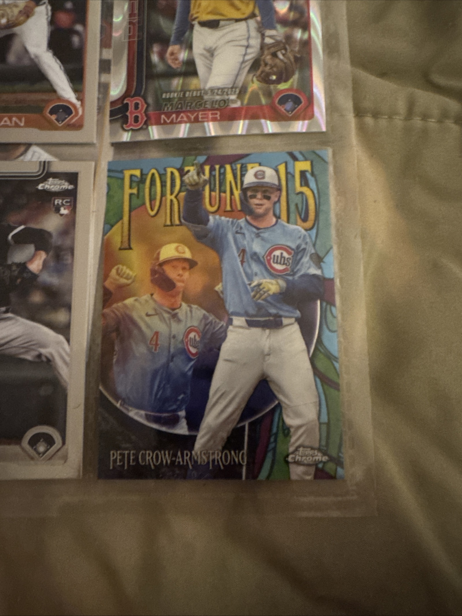 Pete Crow-Armstrong Fortune 15 Insert Fortune 15 Insert Near Mint - Trading Card Image