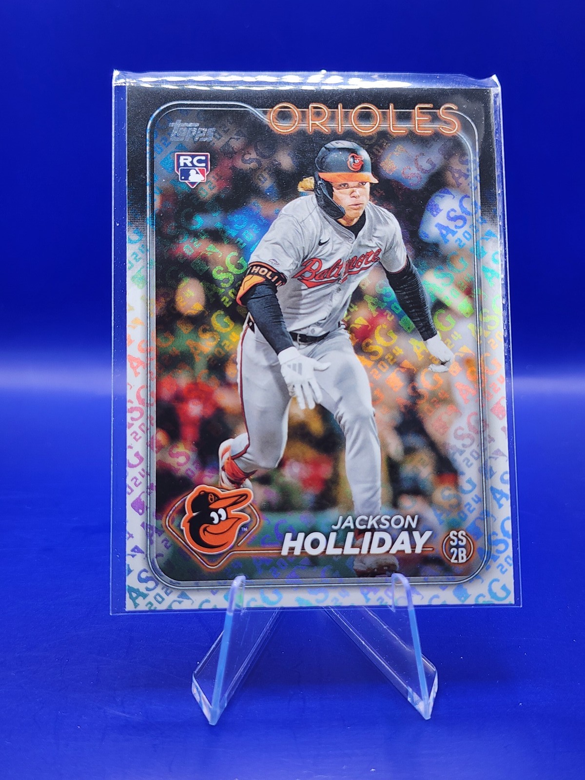 Jackson Holliday 2024 Topps Chrome Base Refractor Rookie Card Base Refractor - Trading Card Image