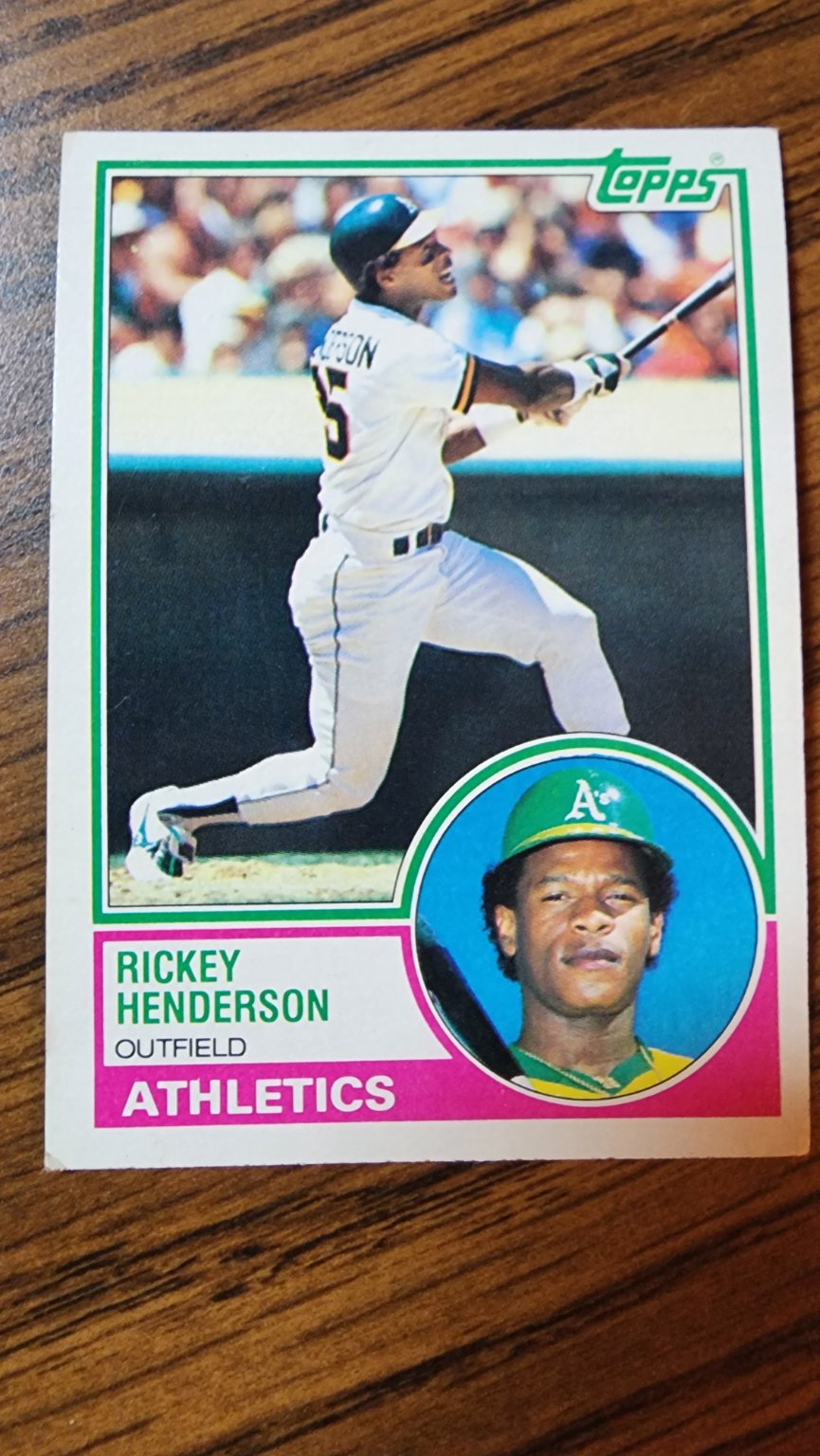 Rickey Henderson Rookie Card Base - Trading Card Image