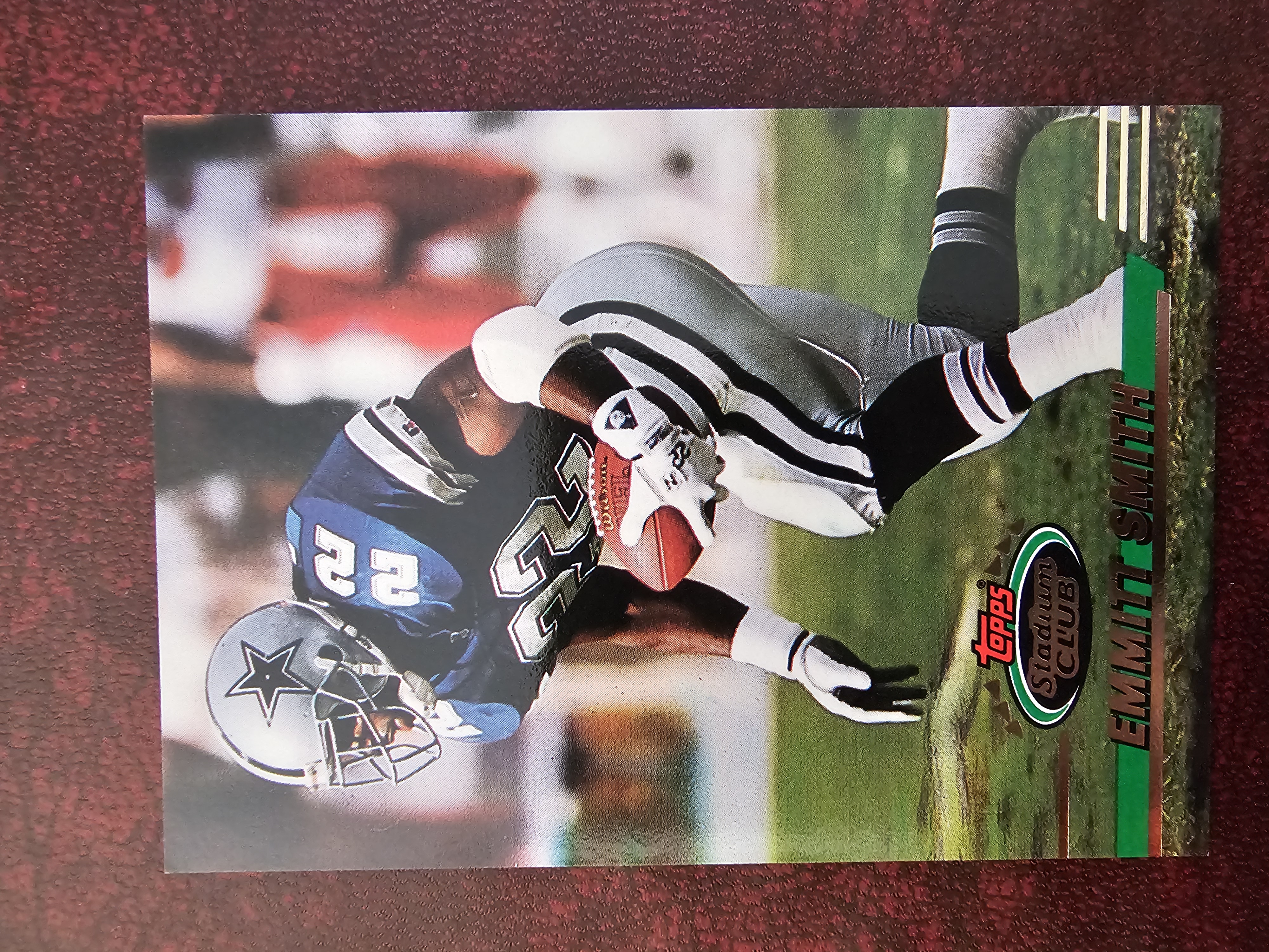 1991 Topps Stadium Club Emmitt Smith #2 Near Mint - Trading Card Image