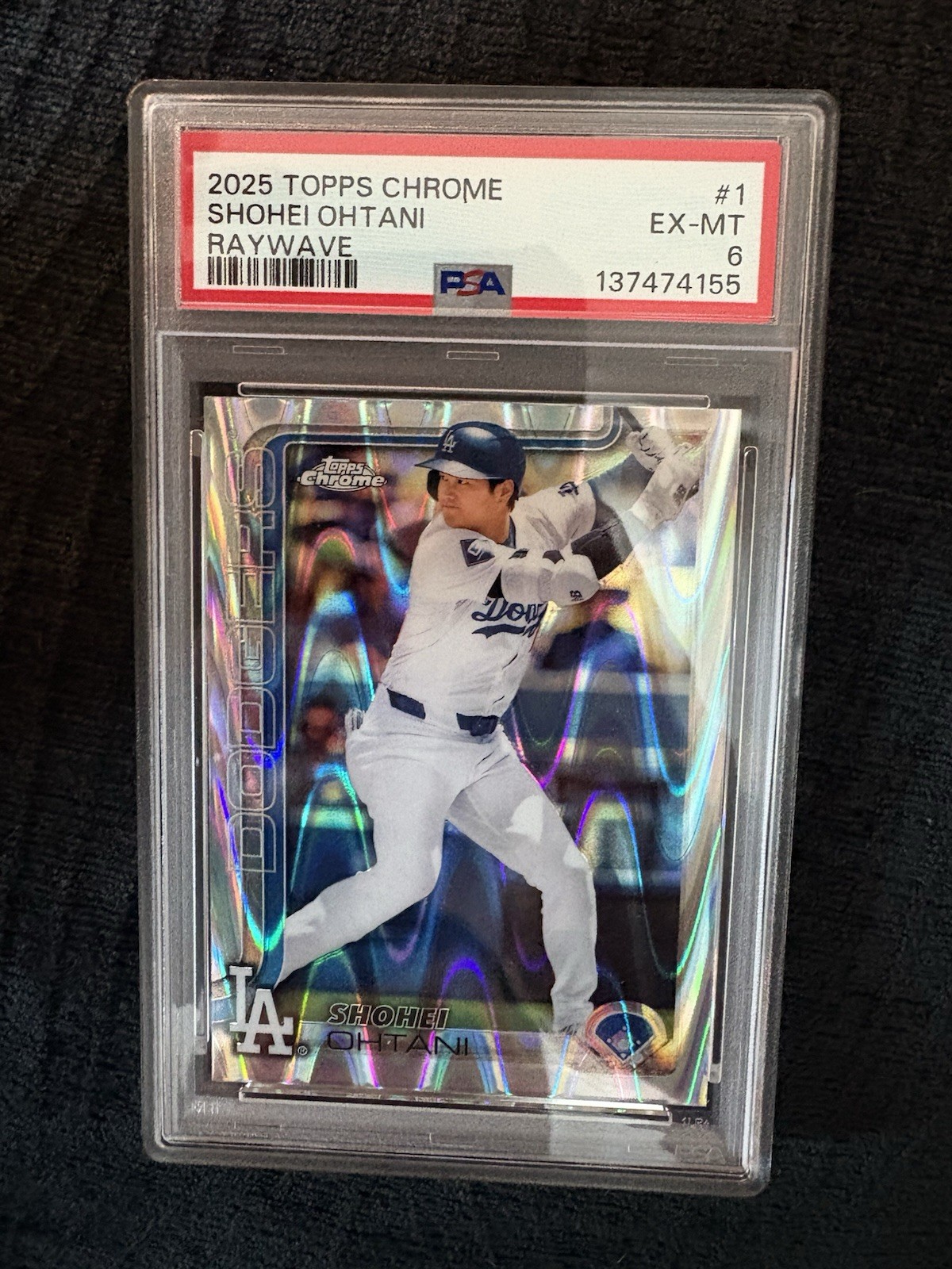 Shohei Ohtani 2025 Topps Chrome Raywave Raywave Excellent - Trading Card Image