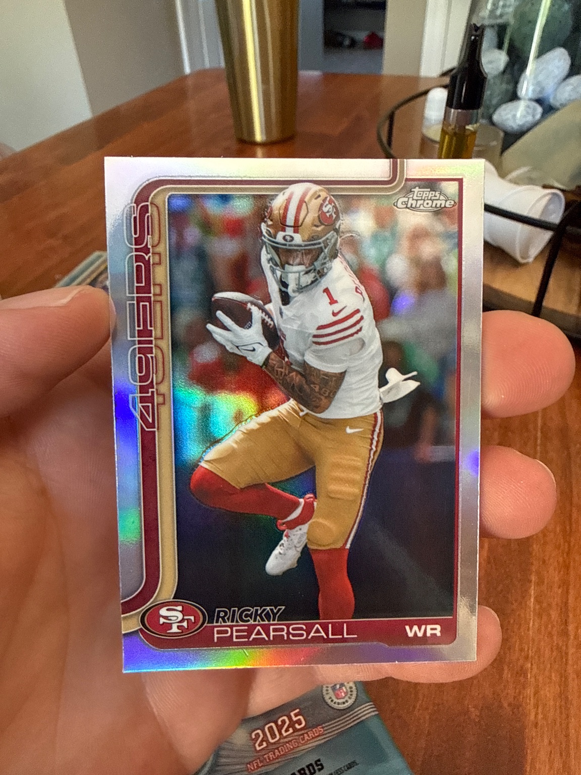 Ricky Pearsall 2025 Topps Chrome Refractor Refractor - Trading Card Image
