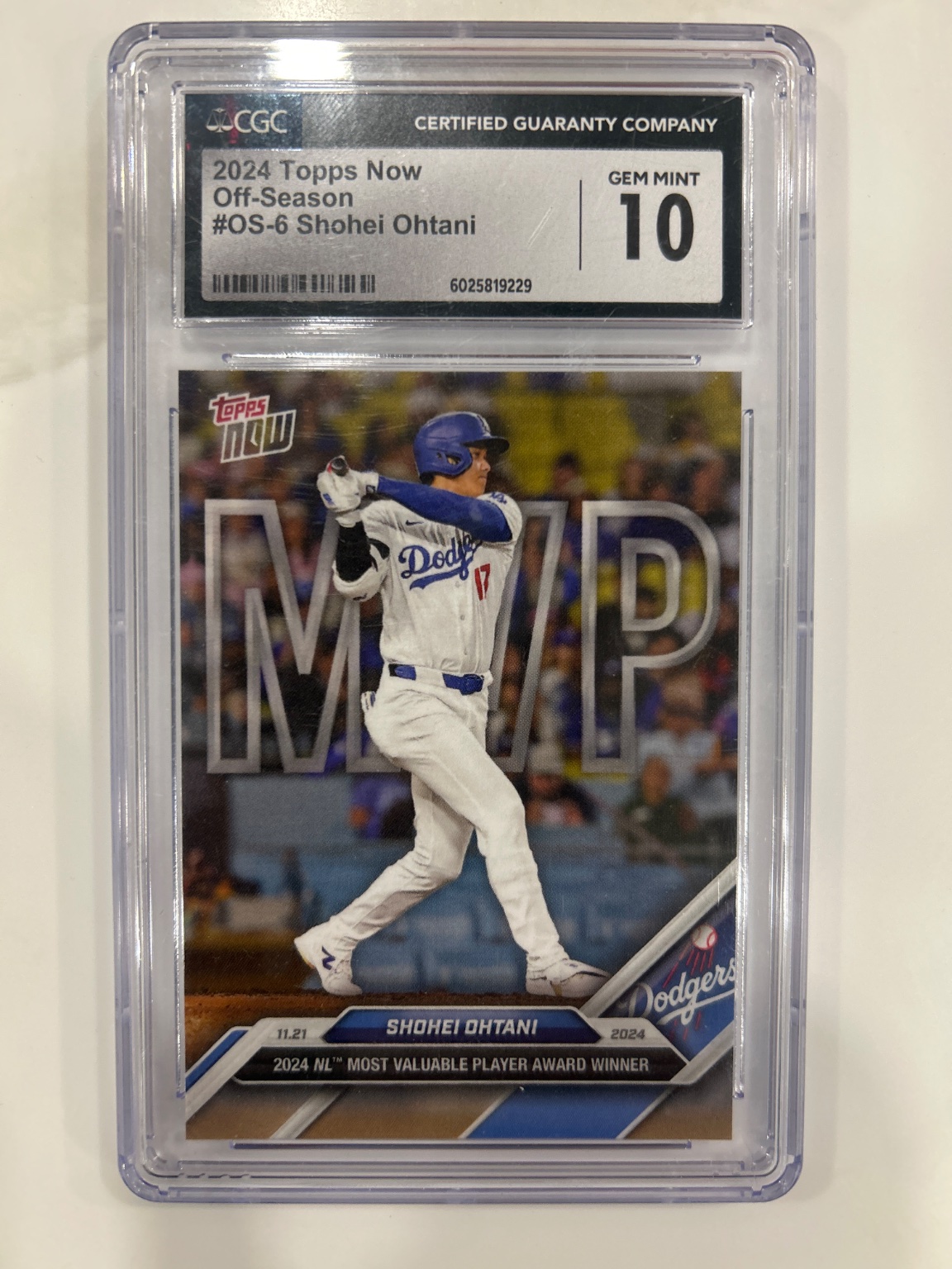 Shohei Ohtani 2024 Topps Now Off-Season #OS-6 Base Gem Mint - Trading Card Image