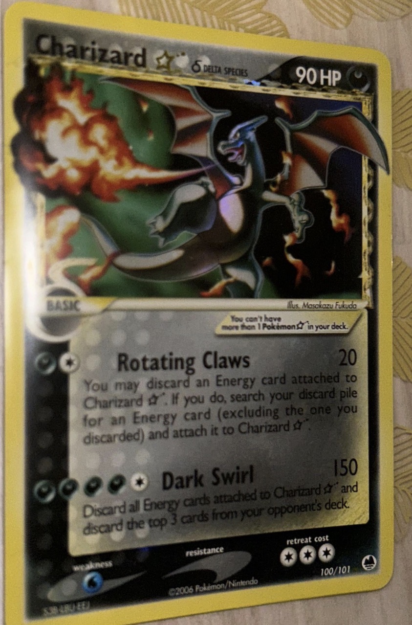 Charizard Gold Star δ Delta Species Holo Rare Gold Star δ Delta Species Excellent - Trading Card Image