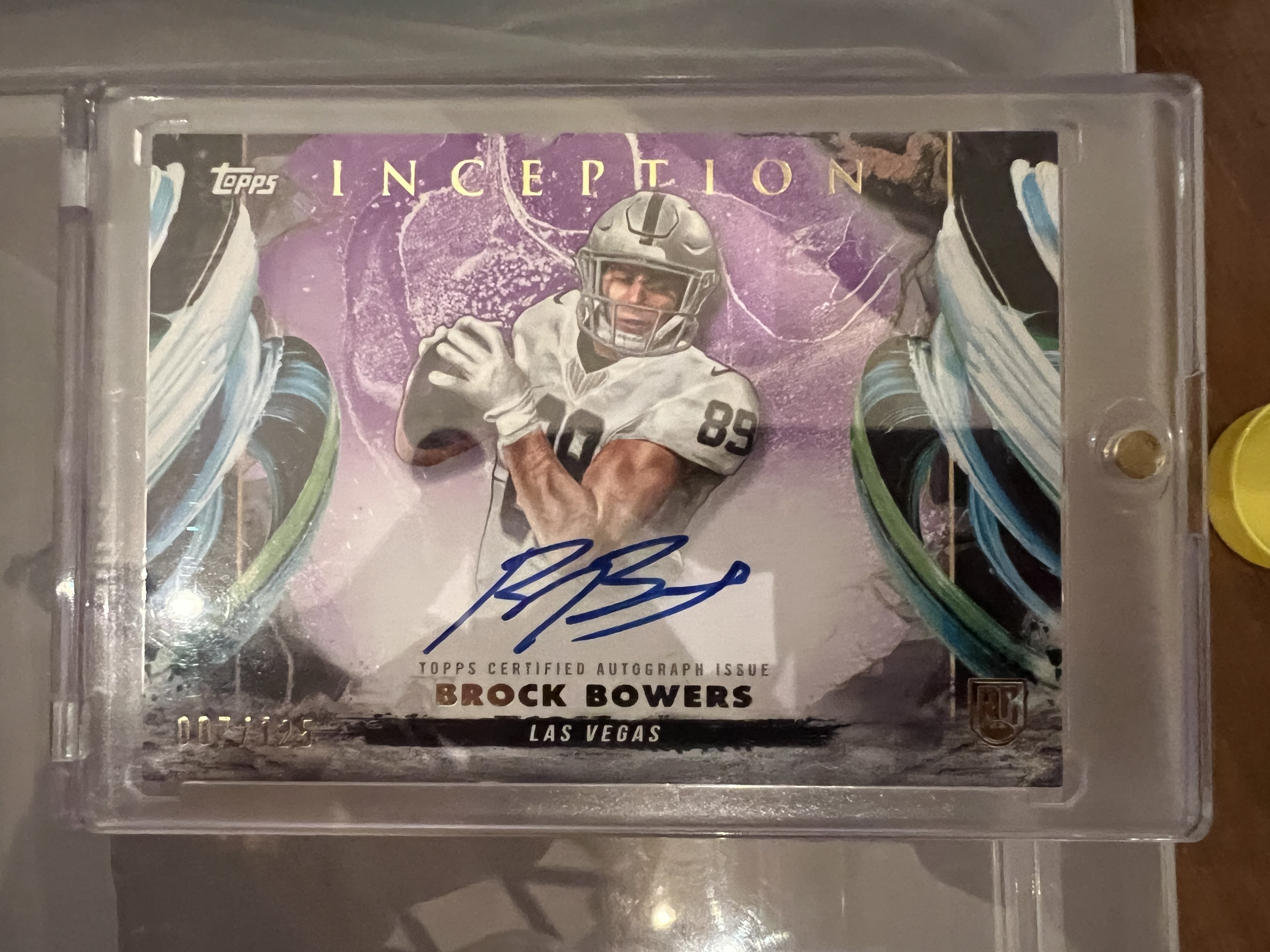 Brock Bowers Rookie Autographs Purple Parallel