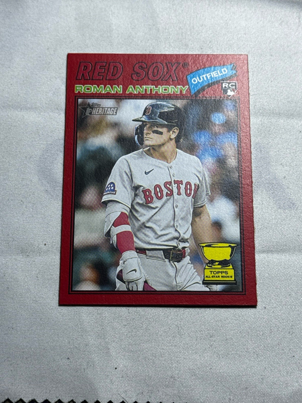 Roman Anthony Topps Heritage Red Border Parallel Red Border Parallel - Trading Card Image