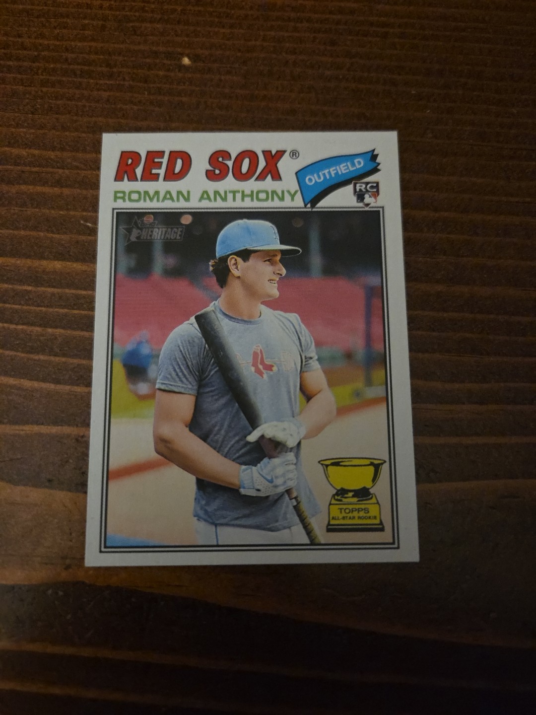Roman Anthony 2025 Topps Heritage Rookie Card Base - Trading Card Image