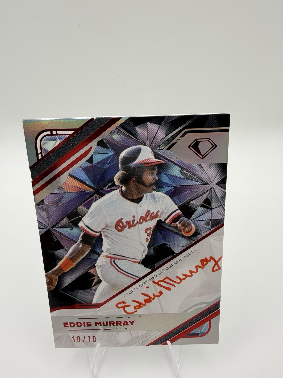 Eddie Murray 10/10 Red Parallel - Trading Card Image