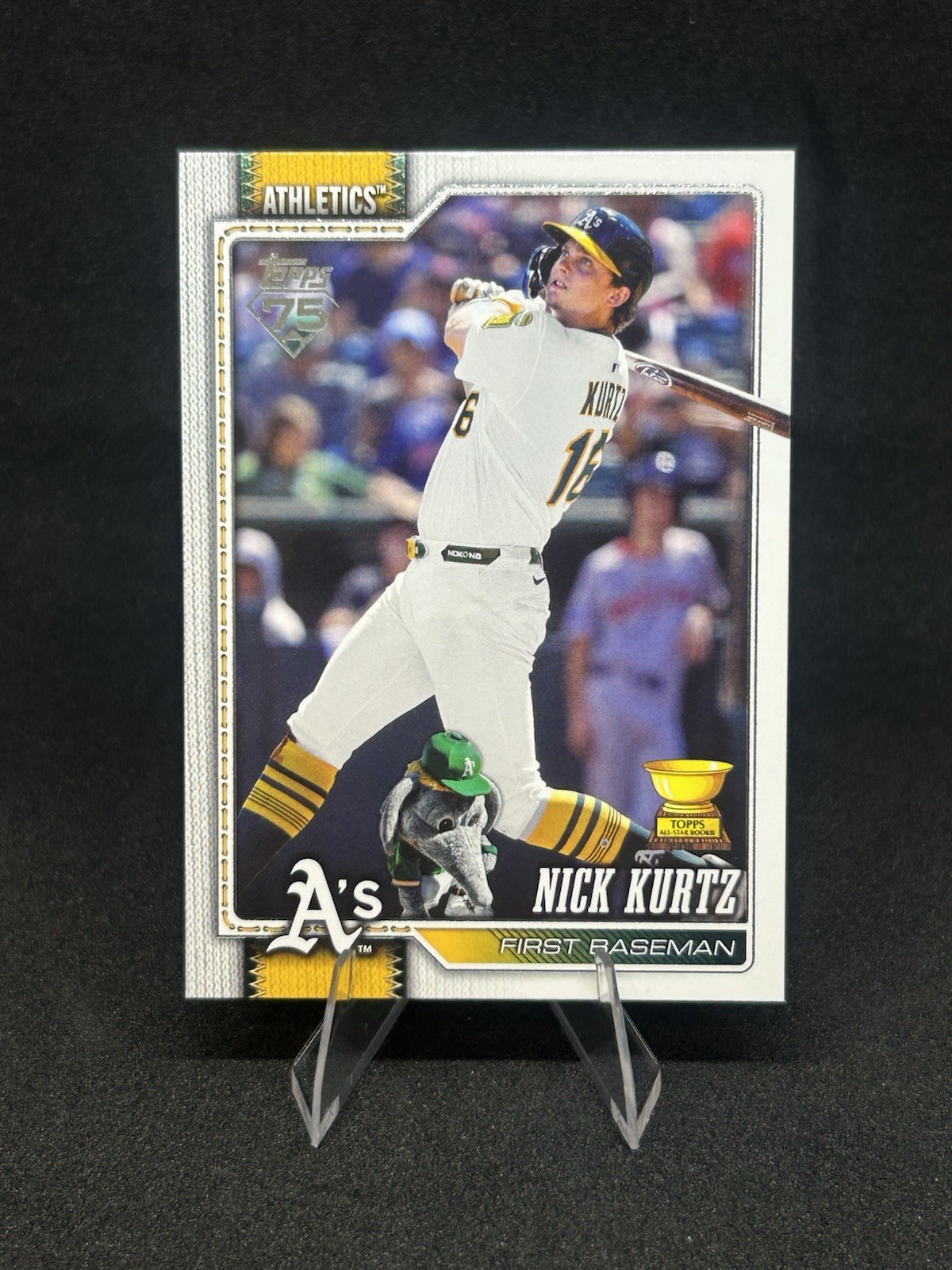 Nick Kurtz 2025 Topps 75th Anniversary Rookie Card Base - Trading Card Image