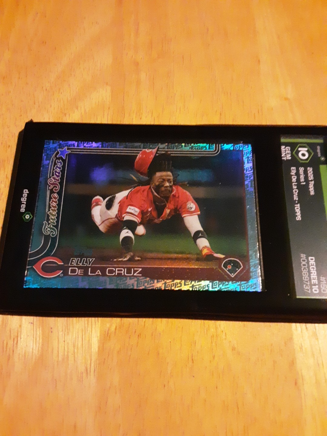 Elly De La Cruz - Future Stars Blue Foil Gem Mint - Trading Card Image