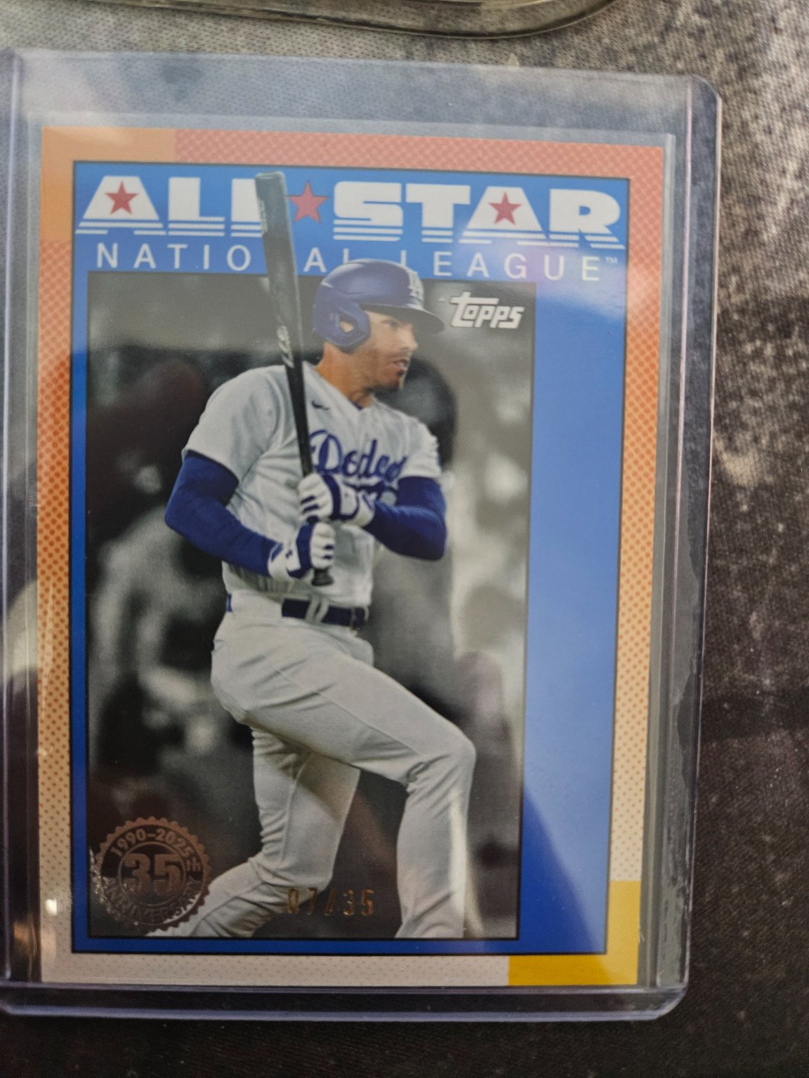 Freddie Freeman 2023 Topps All-Star Game National League 90AS-21 Blue Parallel /35 Blue Parallel - Trading Card Image