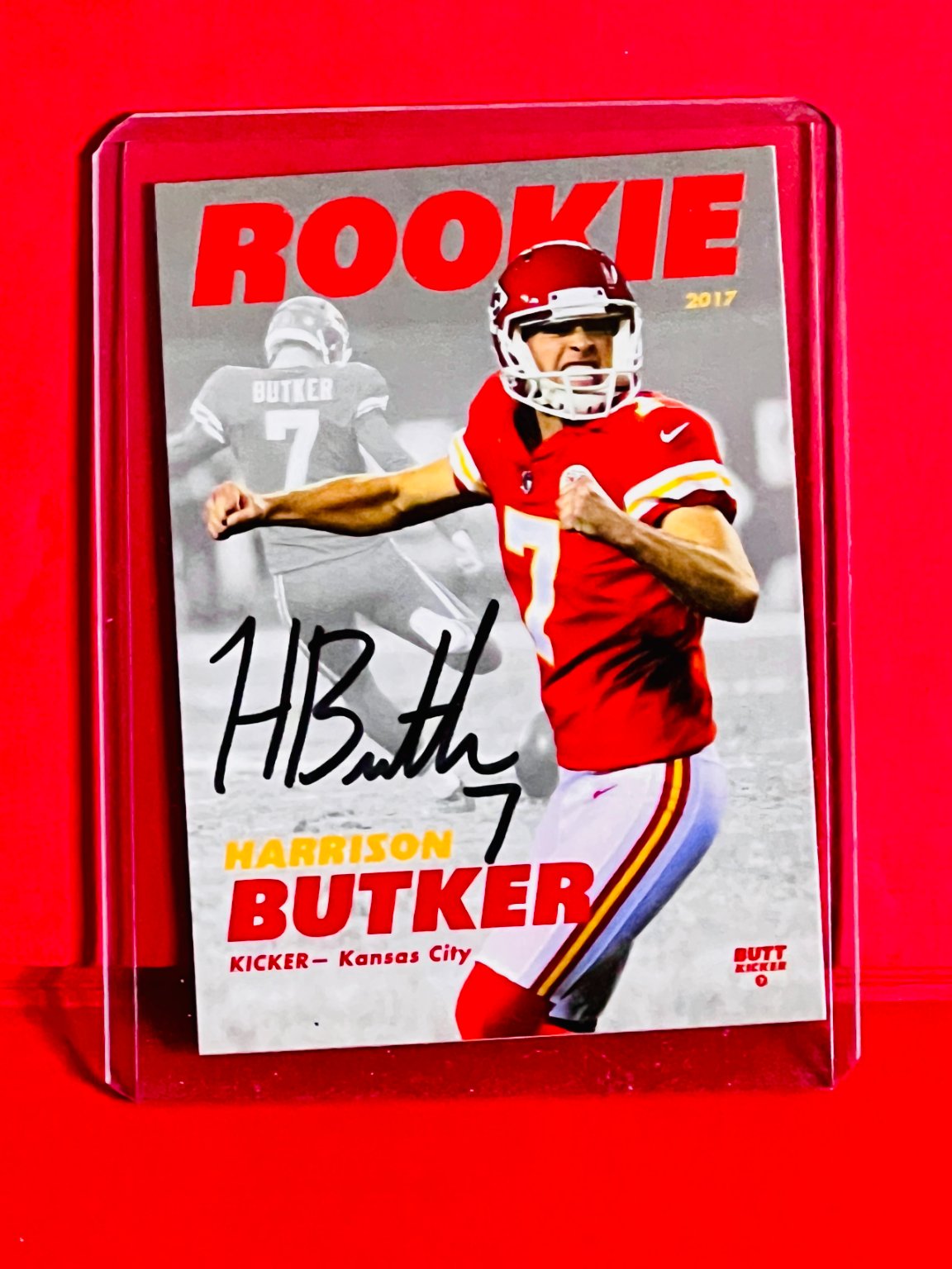 Harrison Butker 2017 Rookie Base - Trading Card Image