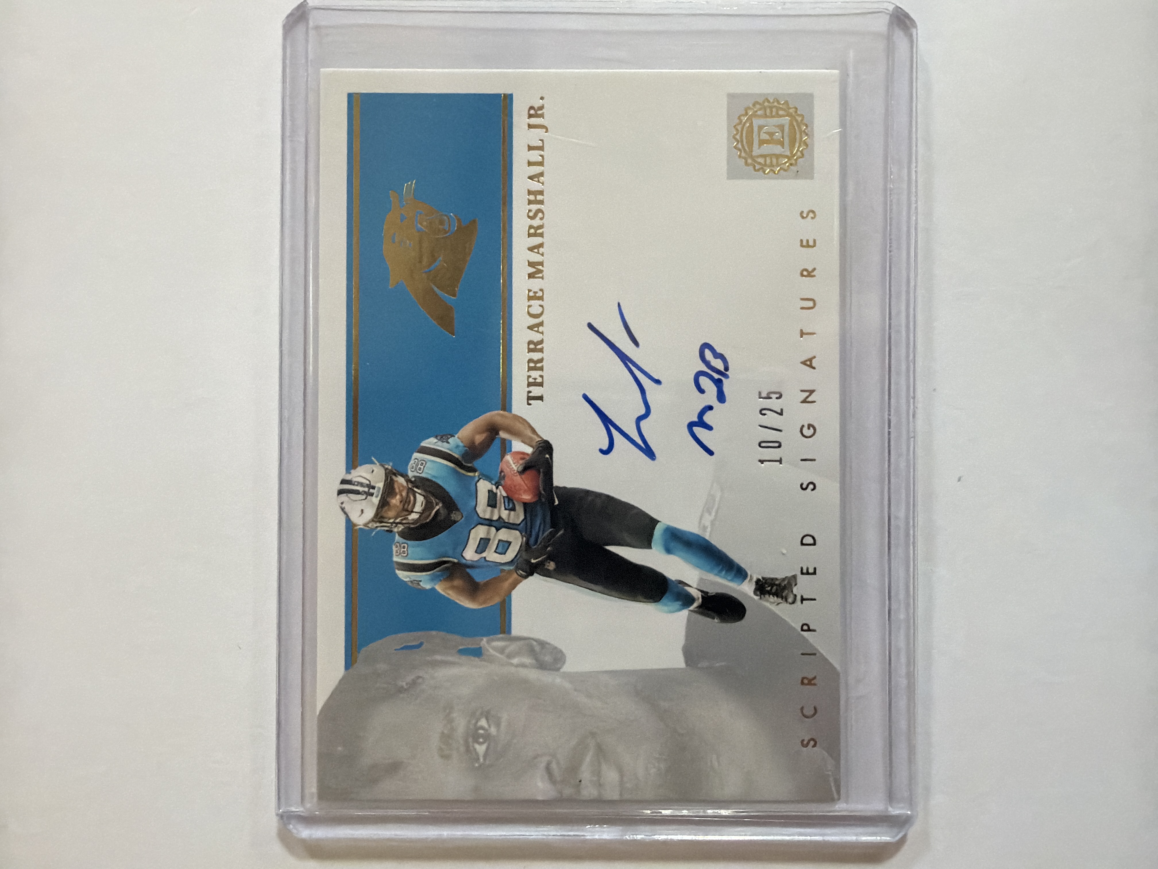 Terrace Marshall Jr. Scripted Signatures Autograph Rookie Card Autograph /25 - Trading Card Image