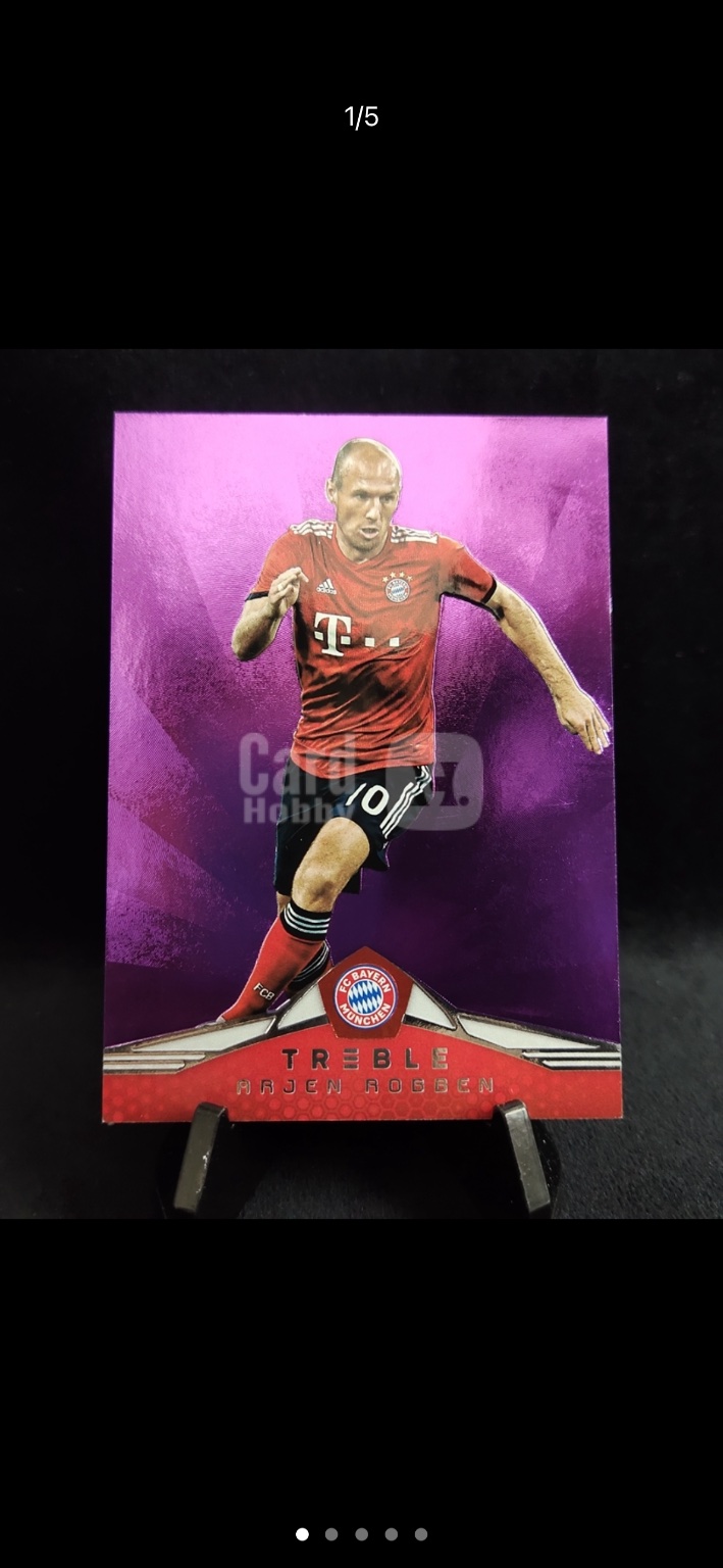 Arjen Robben - Treble Purple Foil Purple Foil - Trading Card Image