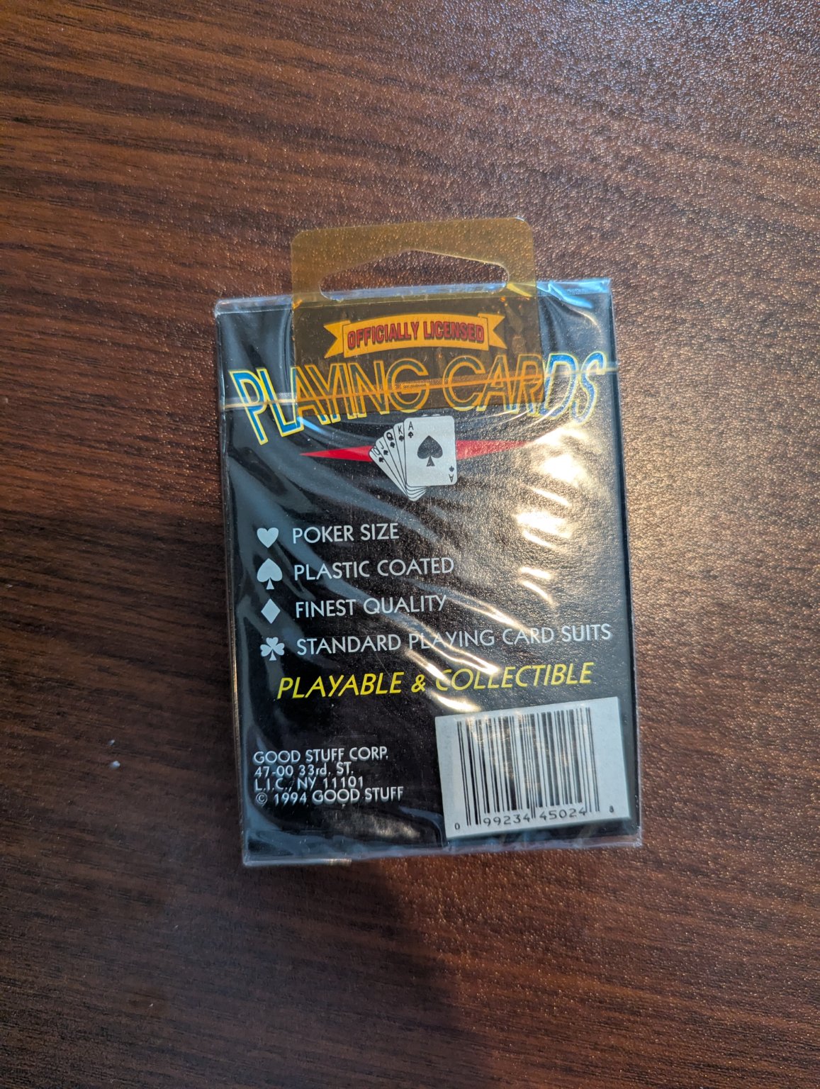 Officially Licensed Playing Cards (1994 Good Stuff Corp.) - Trading Card Image