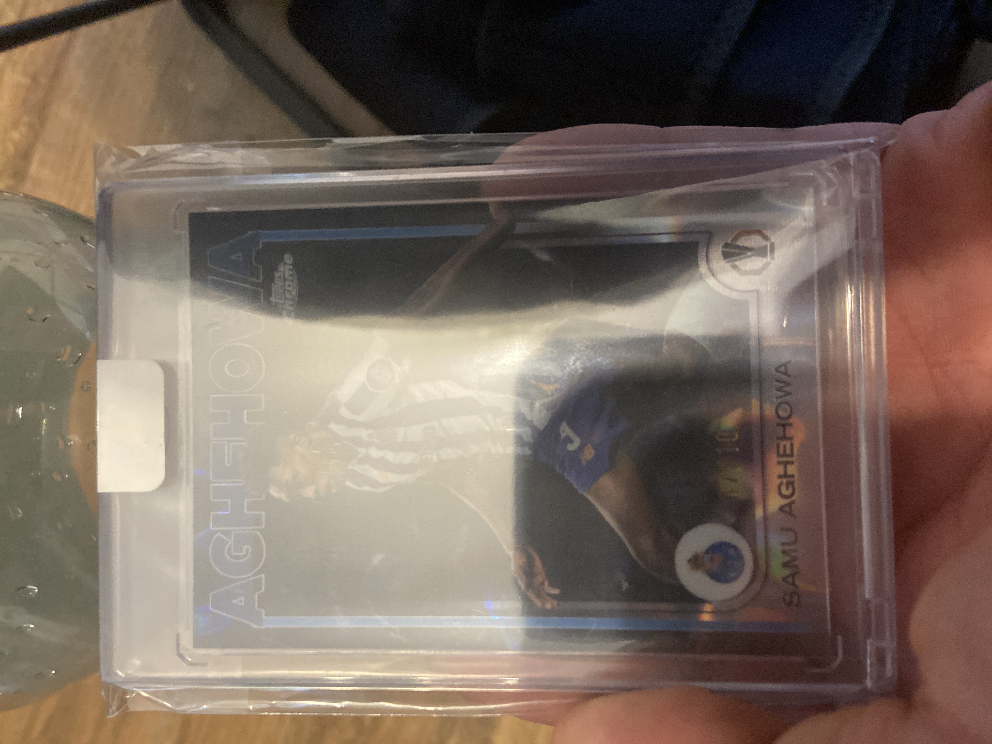 Samu Aghehowa 2022 Topps Topps Chrome UEFA Europa League Black Refractor Black Refractor Near Mint - Trading Card Image