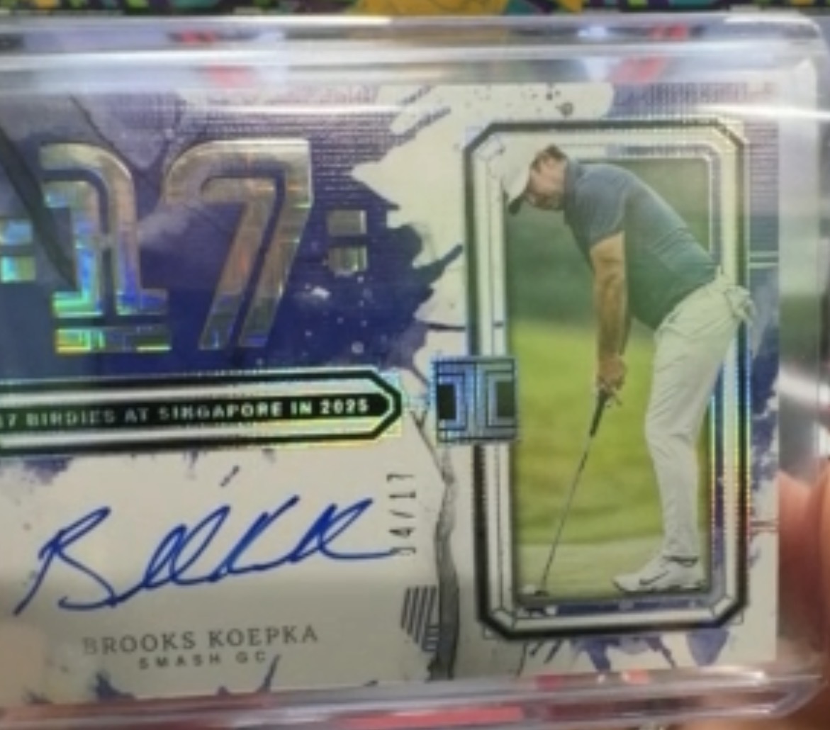 Brooks Koepka 2024 Panini Impeccable LIV Golf Autograph /17 Autograph /17 Near Mint - Trading Card Image