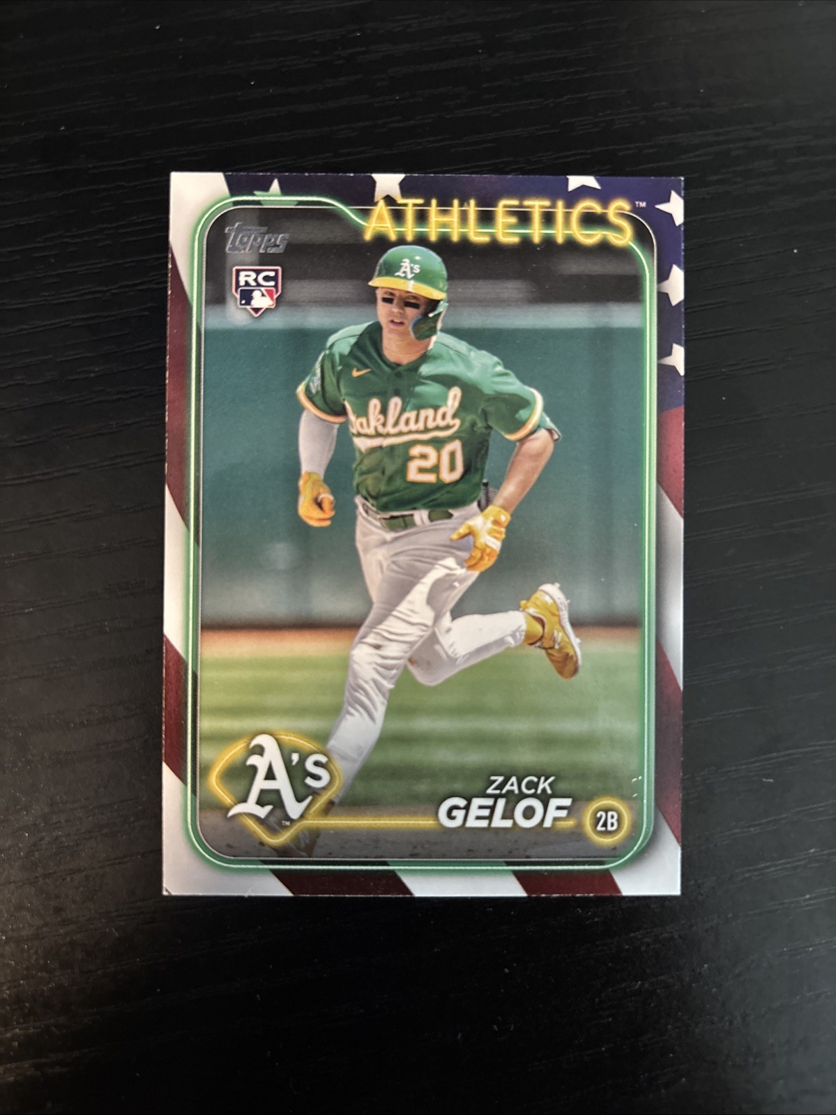 Zack Gelof - Stars and Stripes Parallel Stars and Stripes Parallel - Trading Card Image