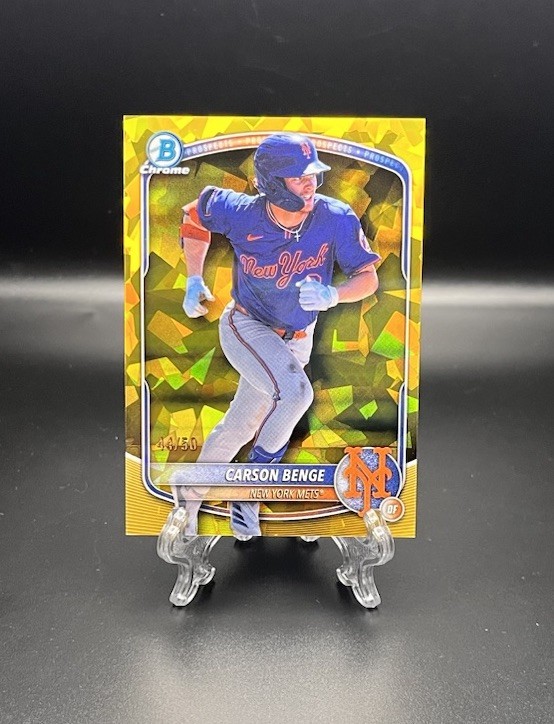 Carson Benge - Gold Shimmer Refractor Gold Shimmer Refractor - Trading Card Image