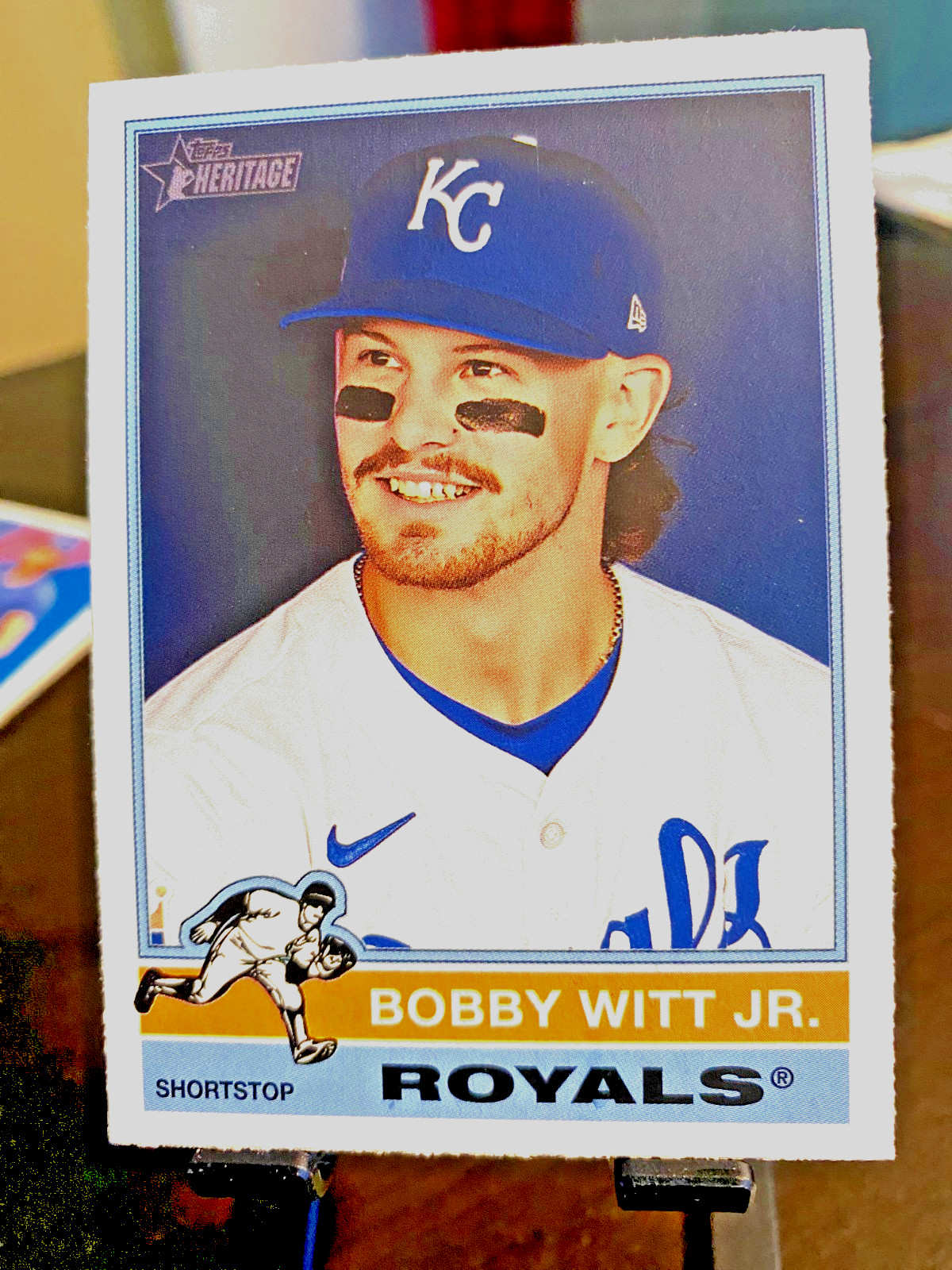 Bobby Witt Jr. Topps Heritage Base - Trading Card Image