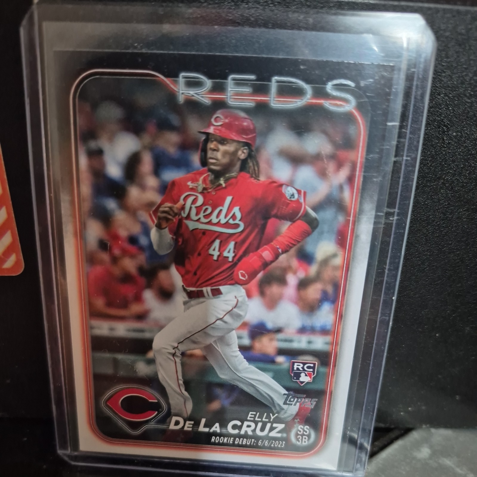 Elly De La Cruz - 2023 Topps Chrome Logofractor Edition Rookie Card Refractor - Trading Card Image