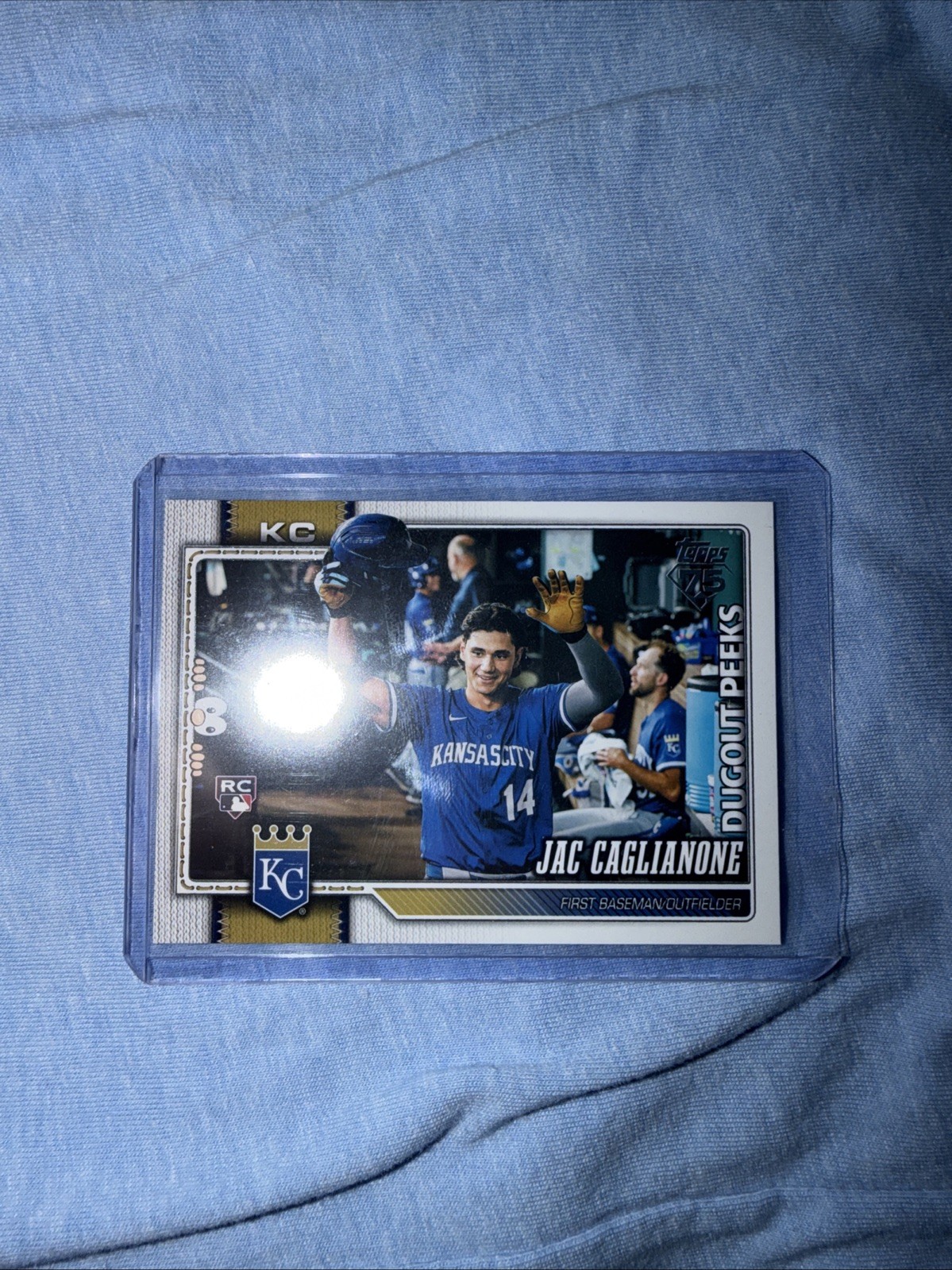 Jac Caglianone - Dugout Peeks Rookie Card Base - Trading Card Image