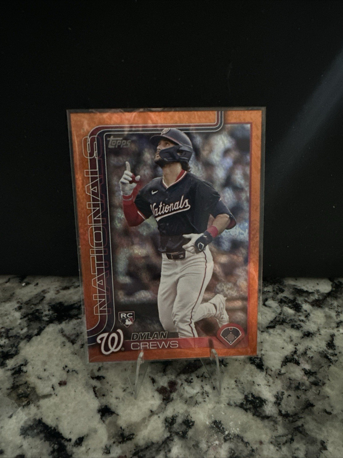 Dylan Crews 2024 Topps Orange Parallel Rookie Card Orange Parallel - Trading Card Image