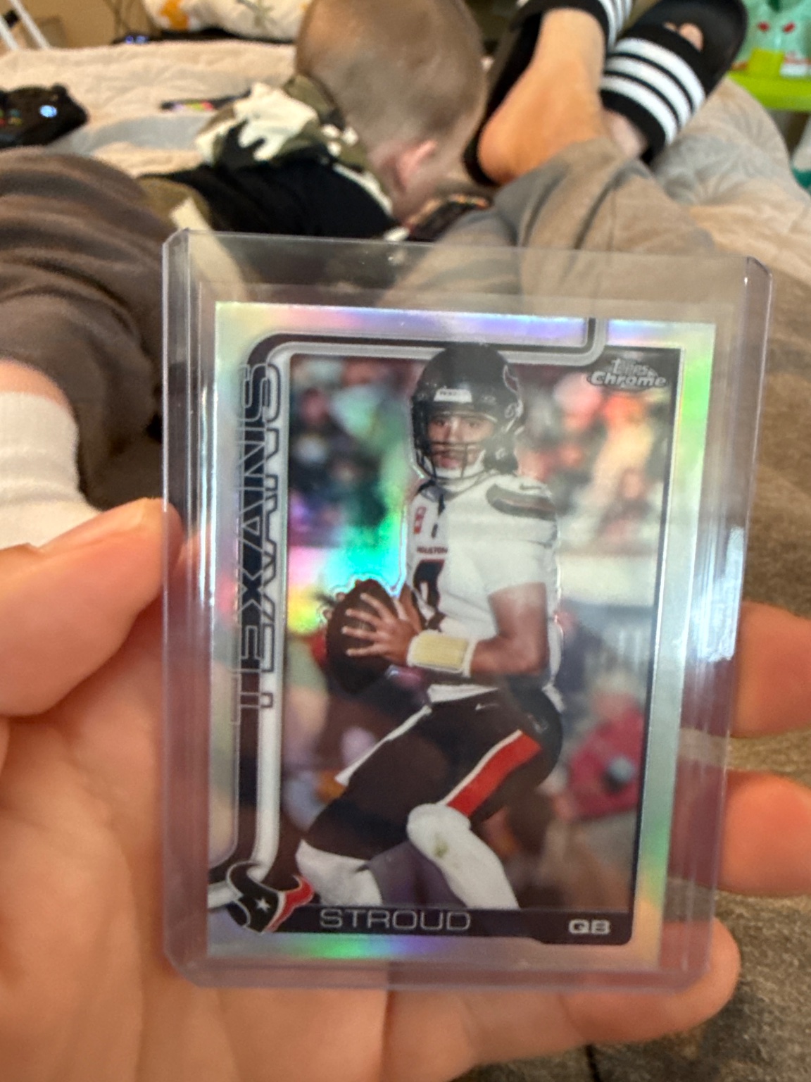 C.J. Stroud - Topps Chrome Refractor Refractor - Trading Card Image