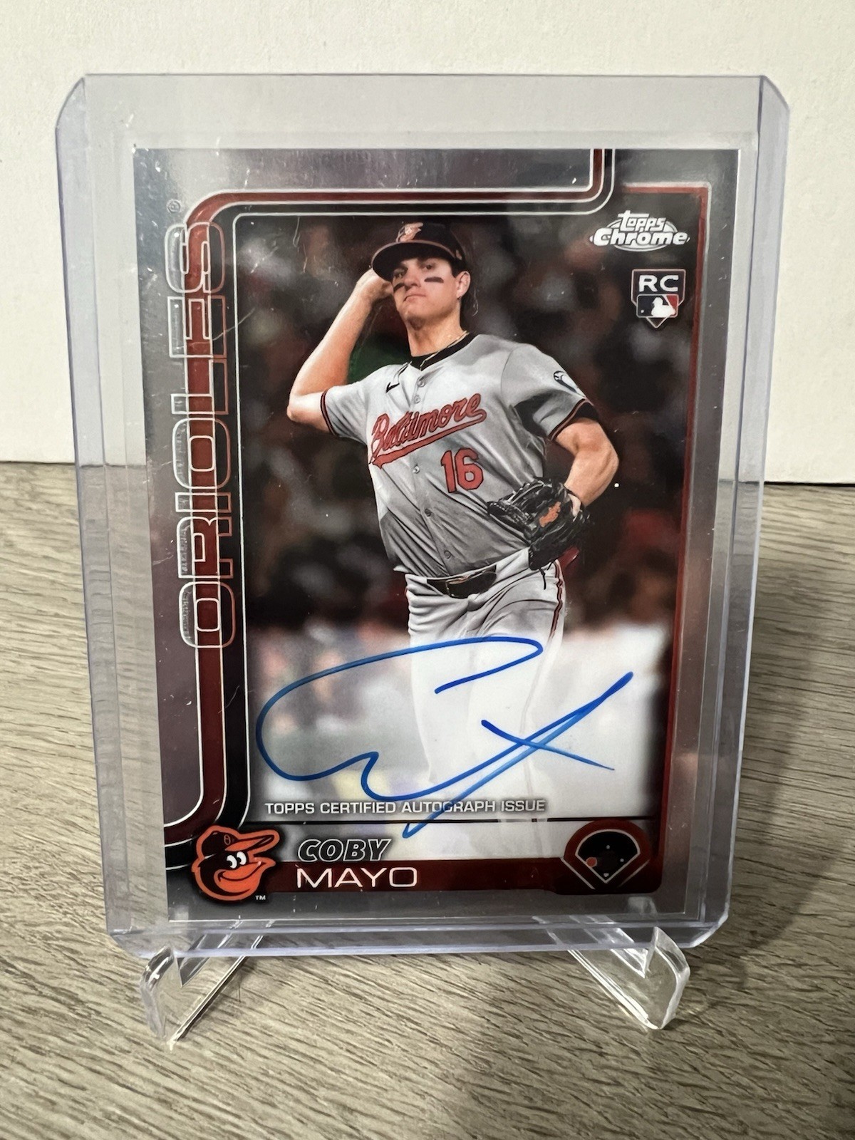 Coby Mayo - Topps Chrome Logofractor Edition Refractor - Trading Card Image
