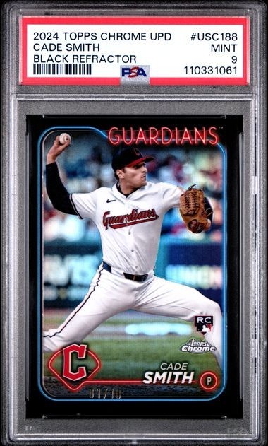 Cade Smith Black Refractor Black Refractor 01/10 Mint - Trading Card Image