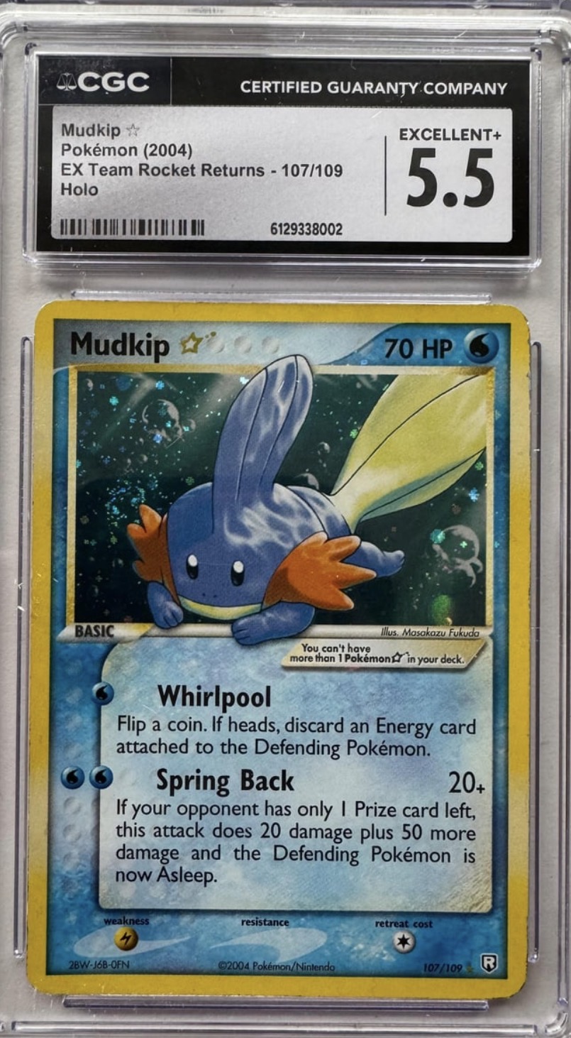 Mudkip Holo Holo Excellent - Trading Card Image