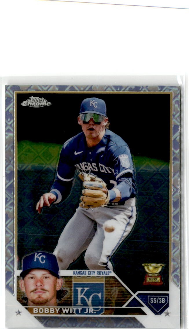 Bobby Witt Jr. - Topps Chrome Refractor Refractor - Trading Card Image